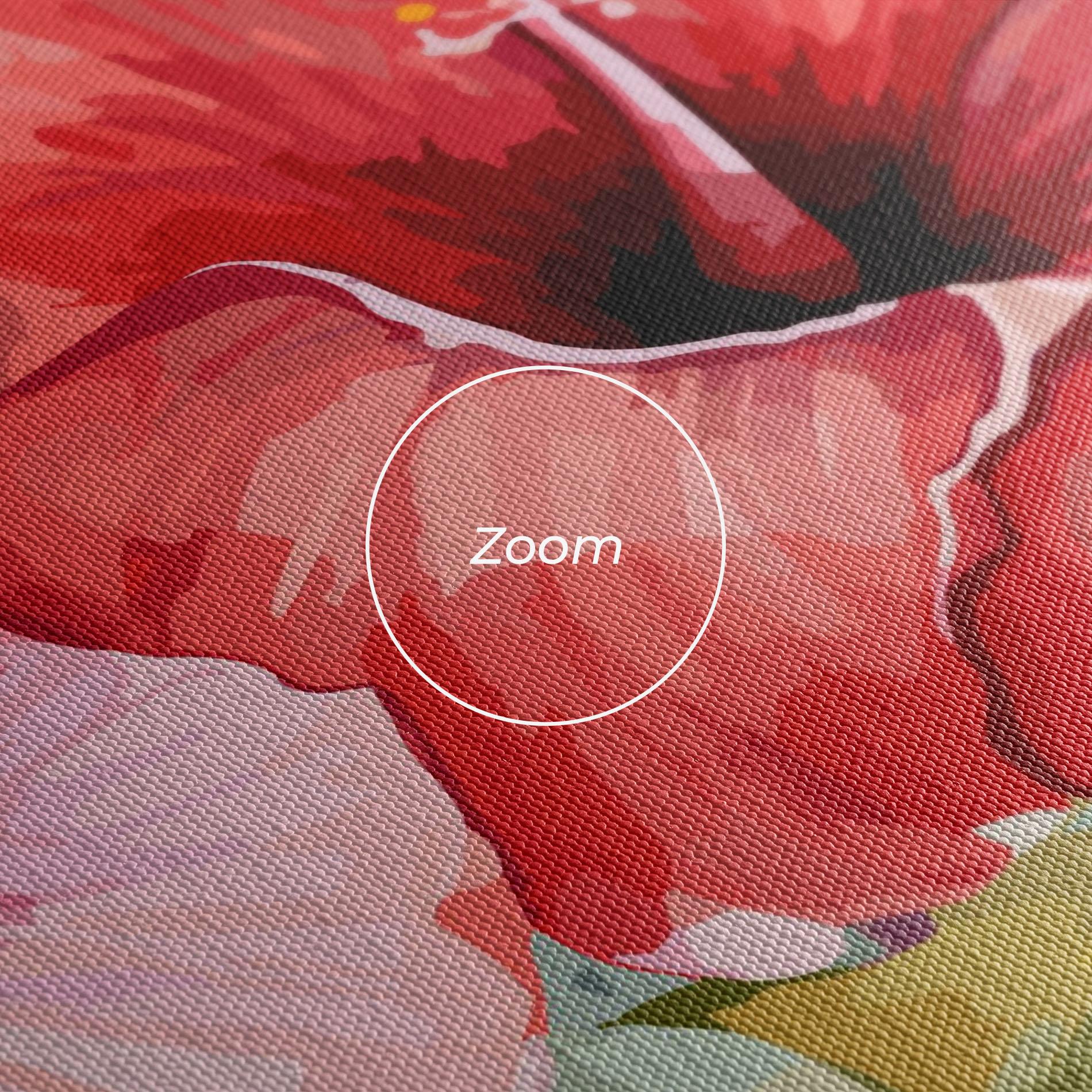 Картина на платно Pink Red Exotic mockup 3