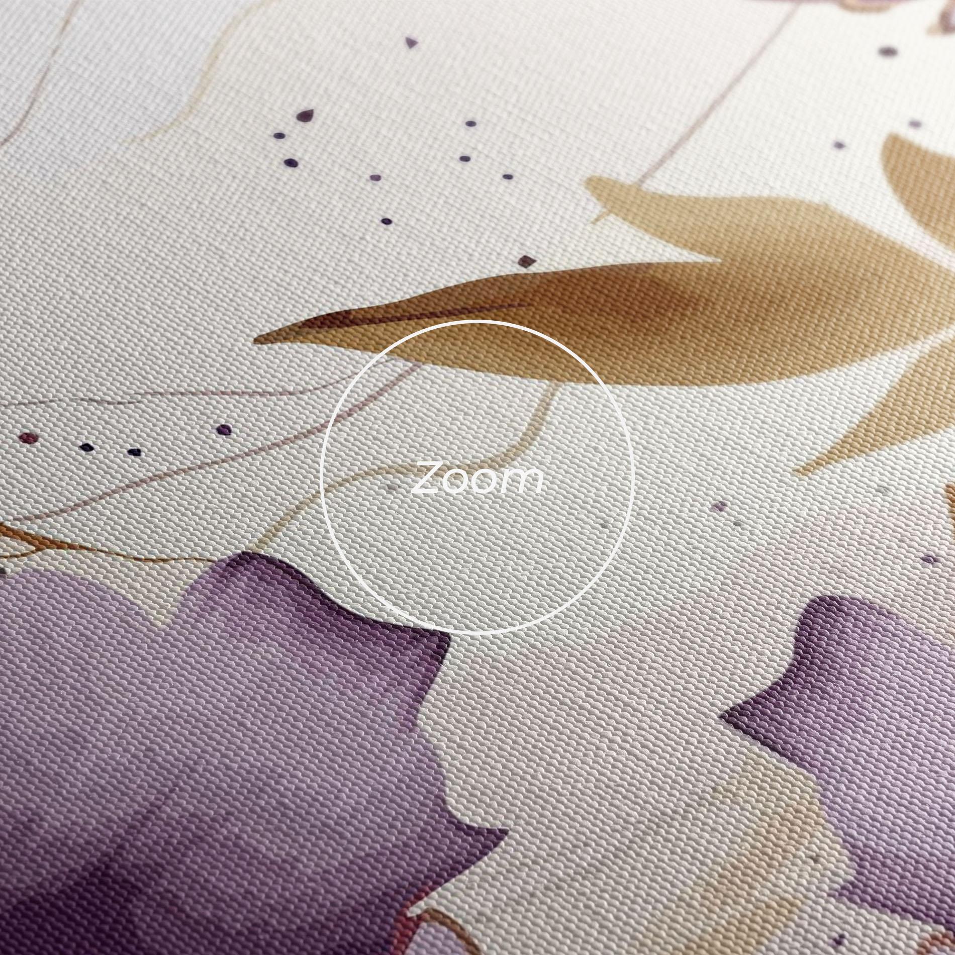 Картина на платно Purple Gold Exotic mockup 3
