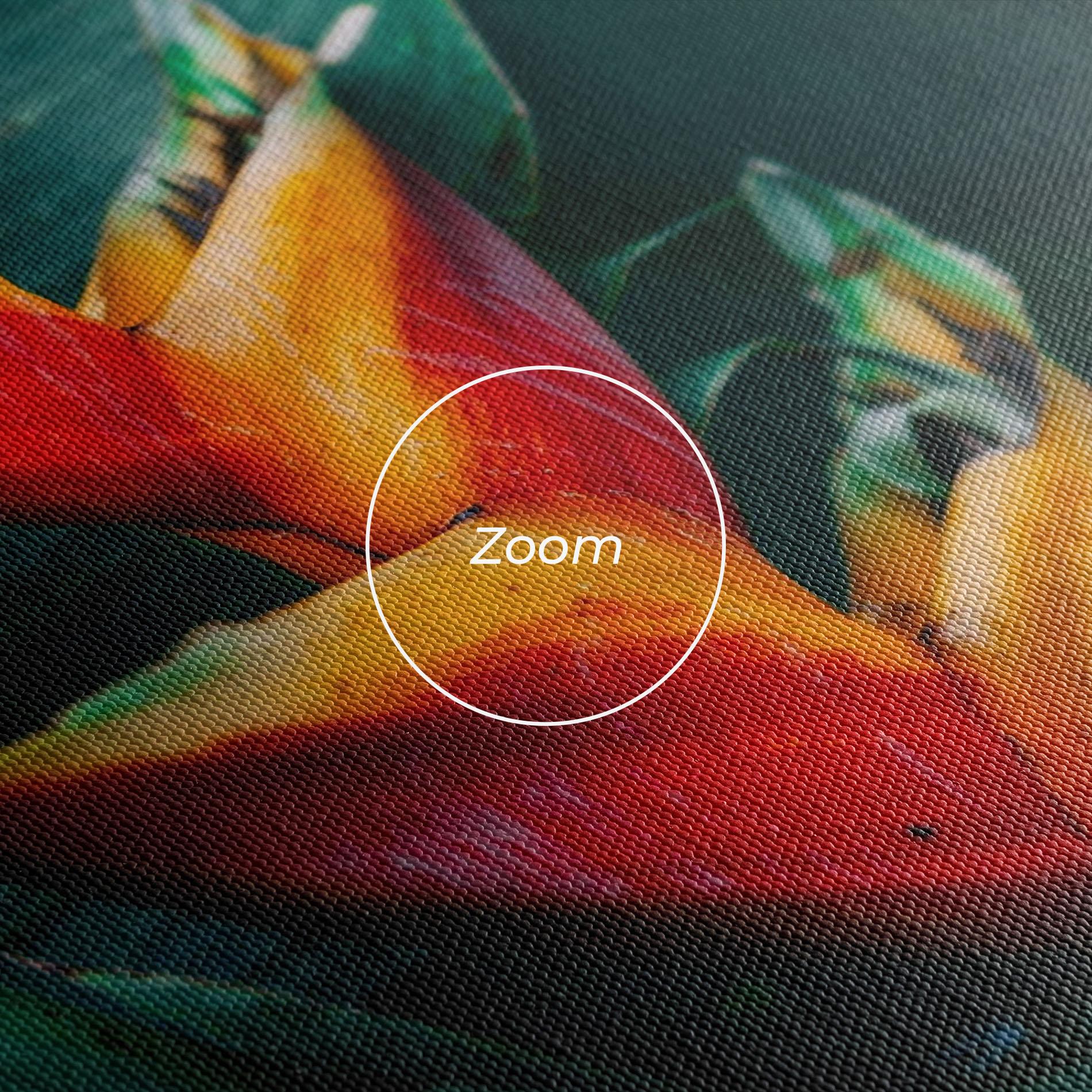 Картина на платно Red Orange Exotic mockup 3