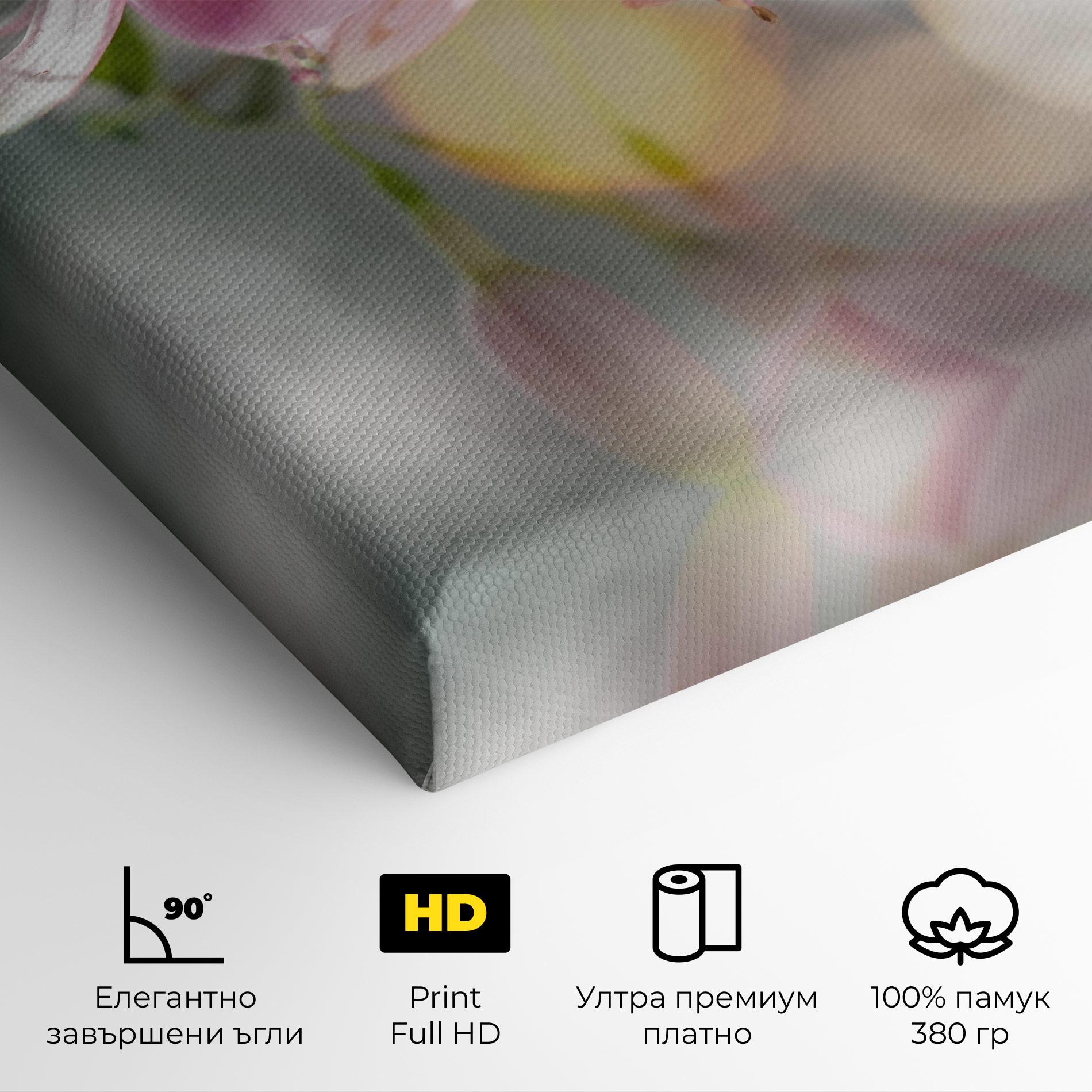 Картина на платно Dreamy Pink Exotic mockup 4