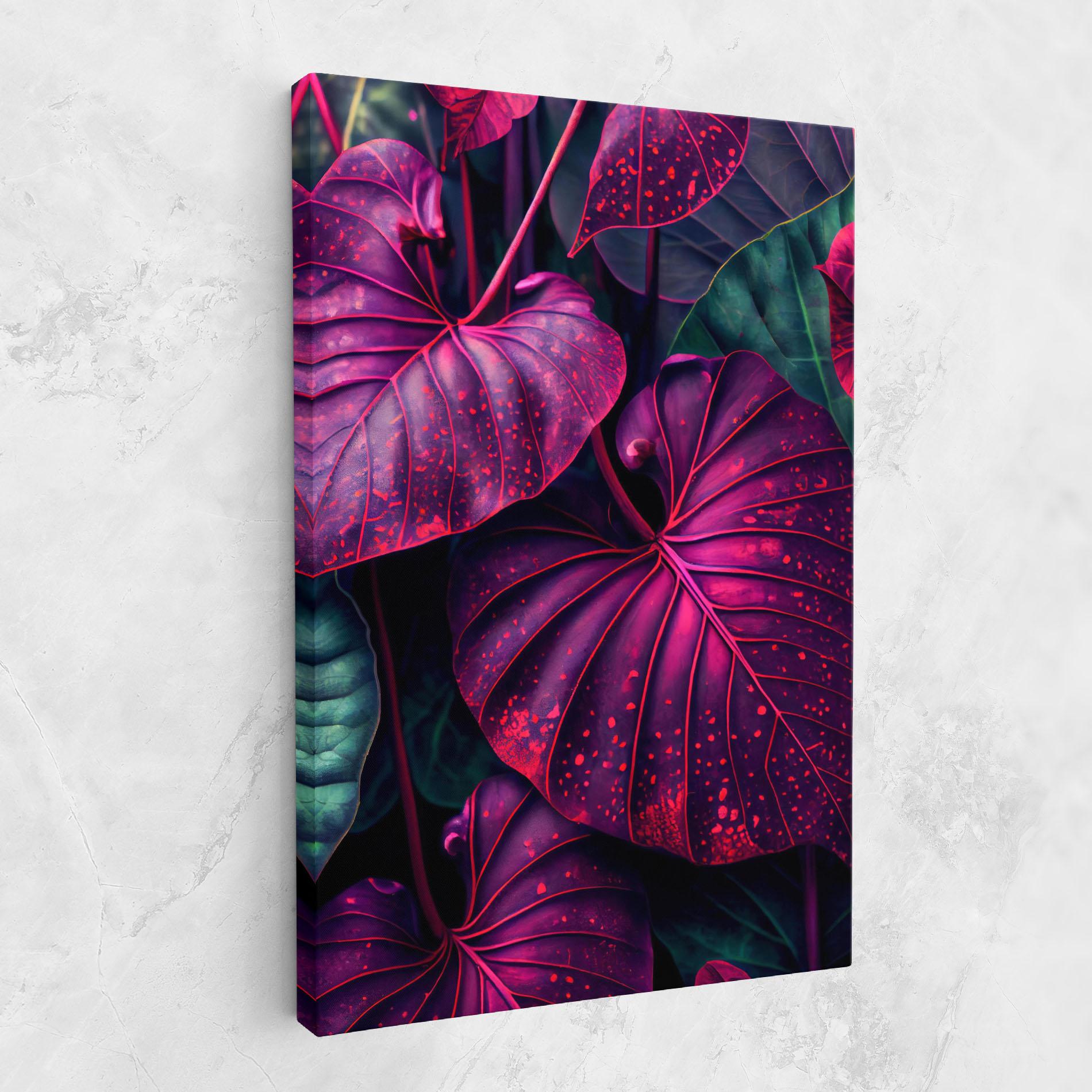 Картина на платно Big Purple Exotic mockup 1