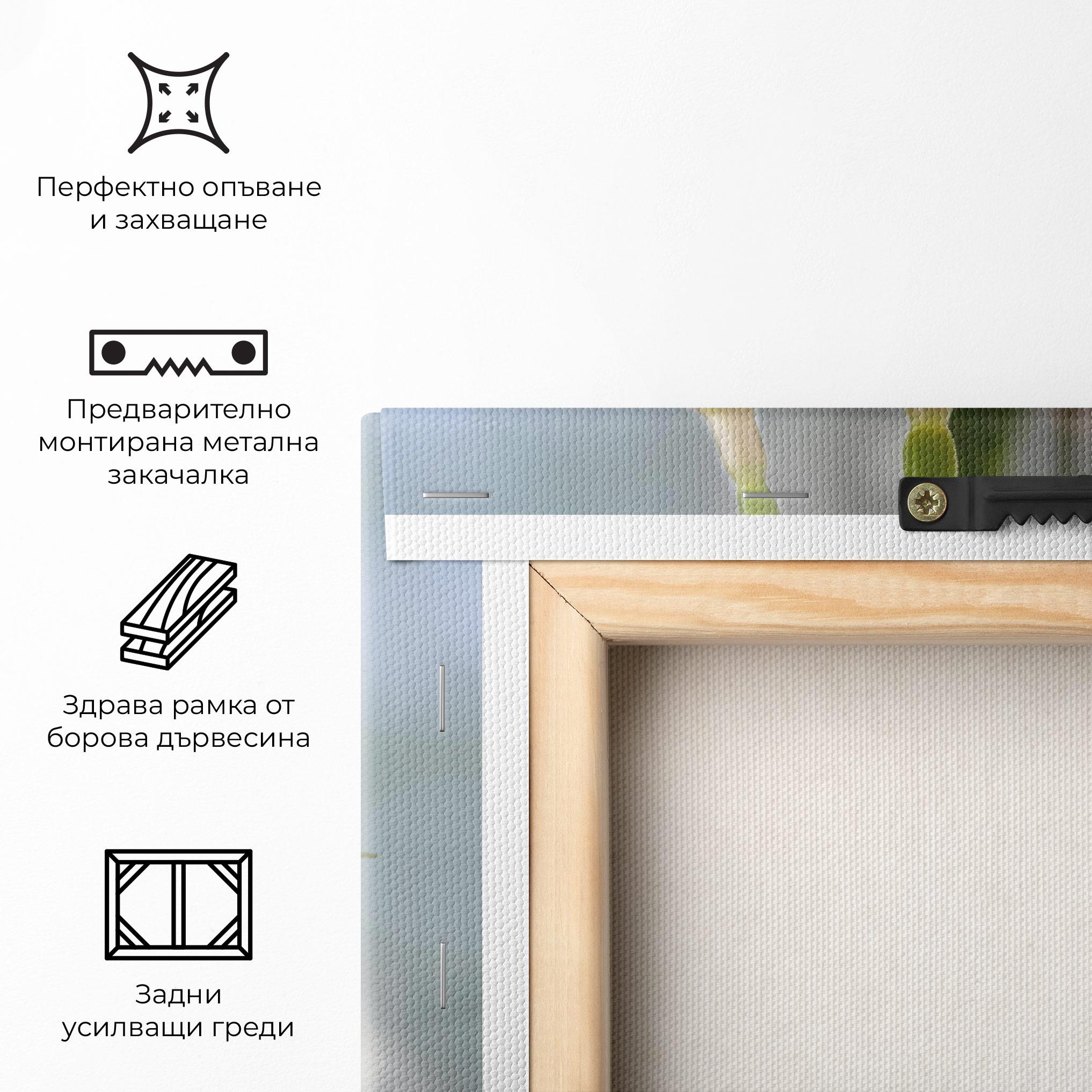 Картина на платно Dreamy Pink Exotic mockup 5