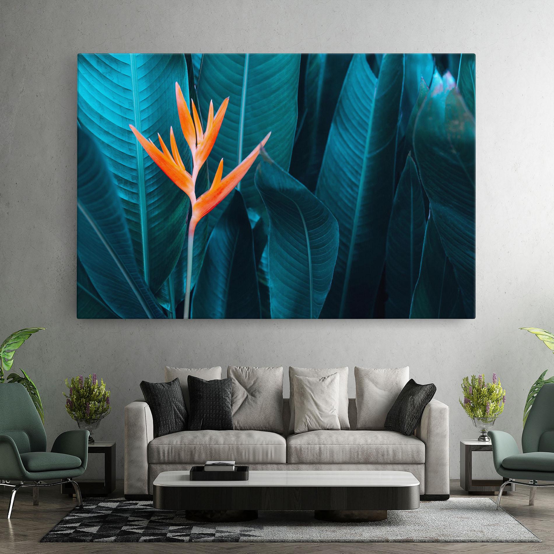 Картина на платно Orange Green Exotic mockup 7