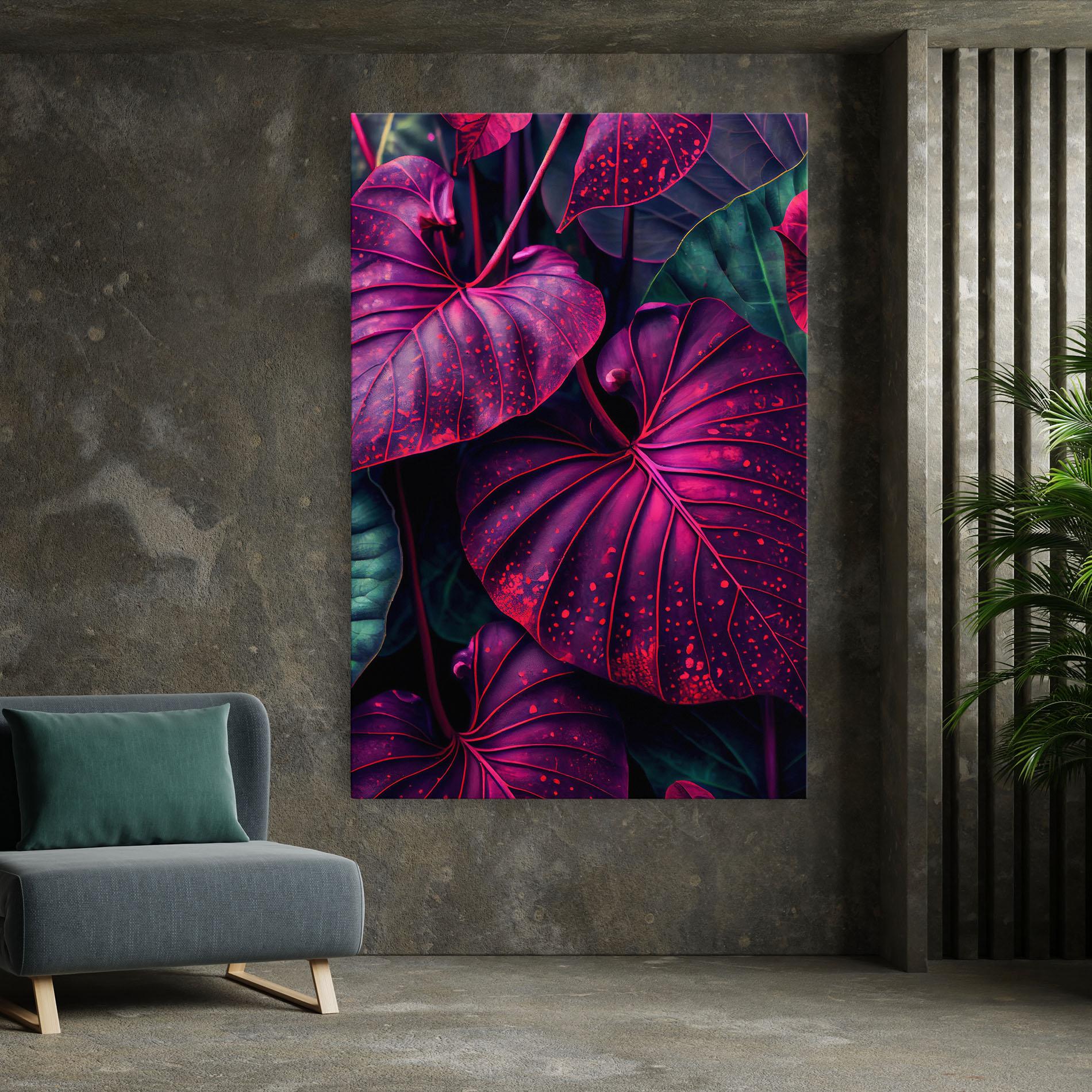 Картина на платно Big Purple Exotic mockup 7