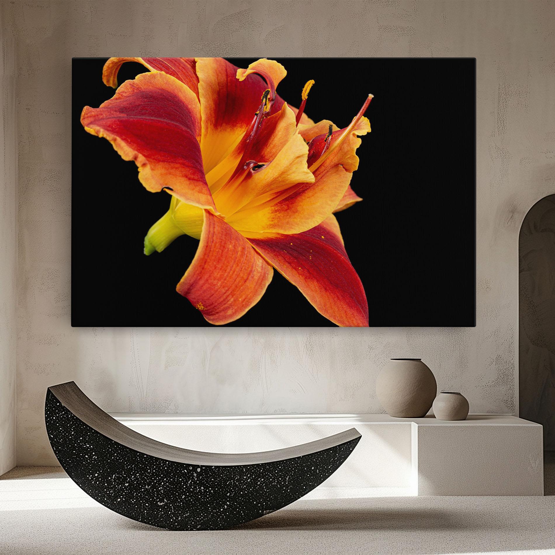 Картина на платно Exotic Orange Red mockup 8