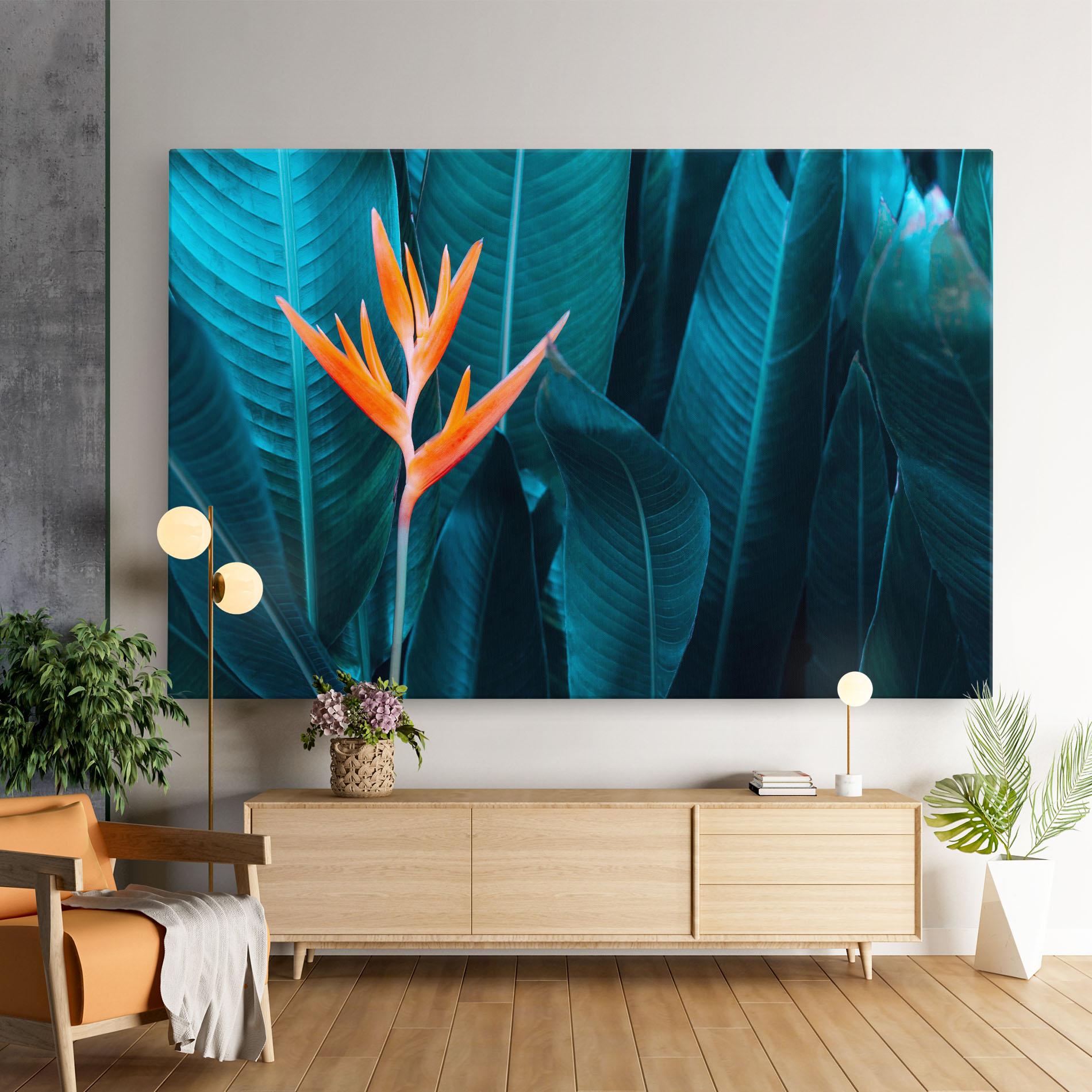 Картина на платно Orange Green Exotic mockup 9