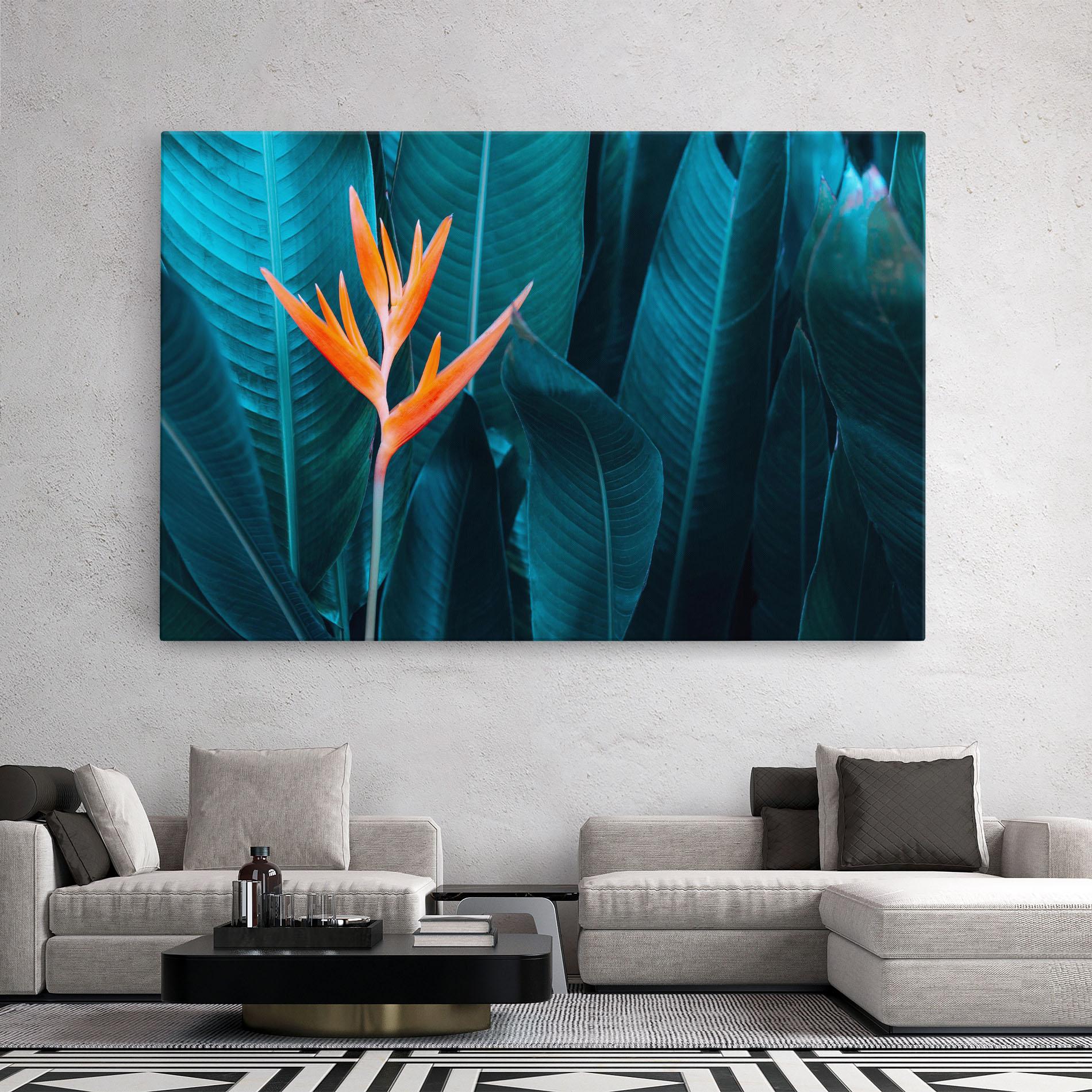 Картина на платно Orange Green Exotic mockup 2