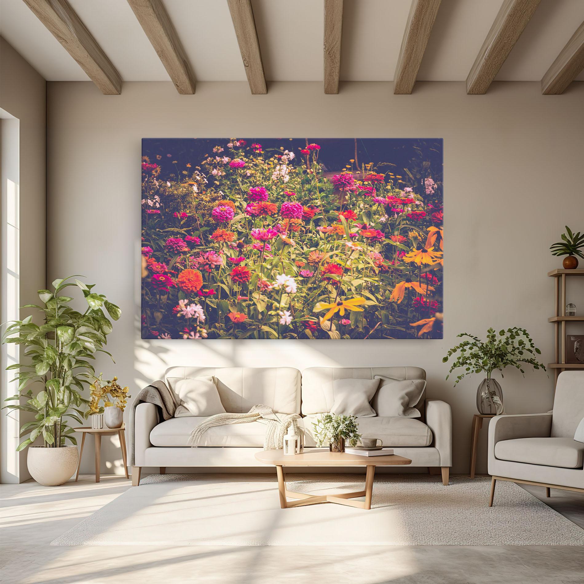 Картина на платно Colorful Wild Field mockup 6