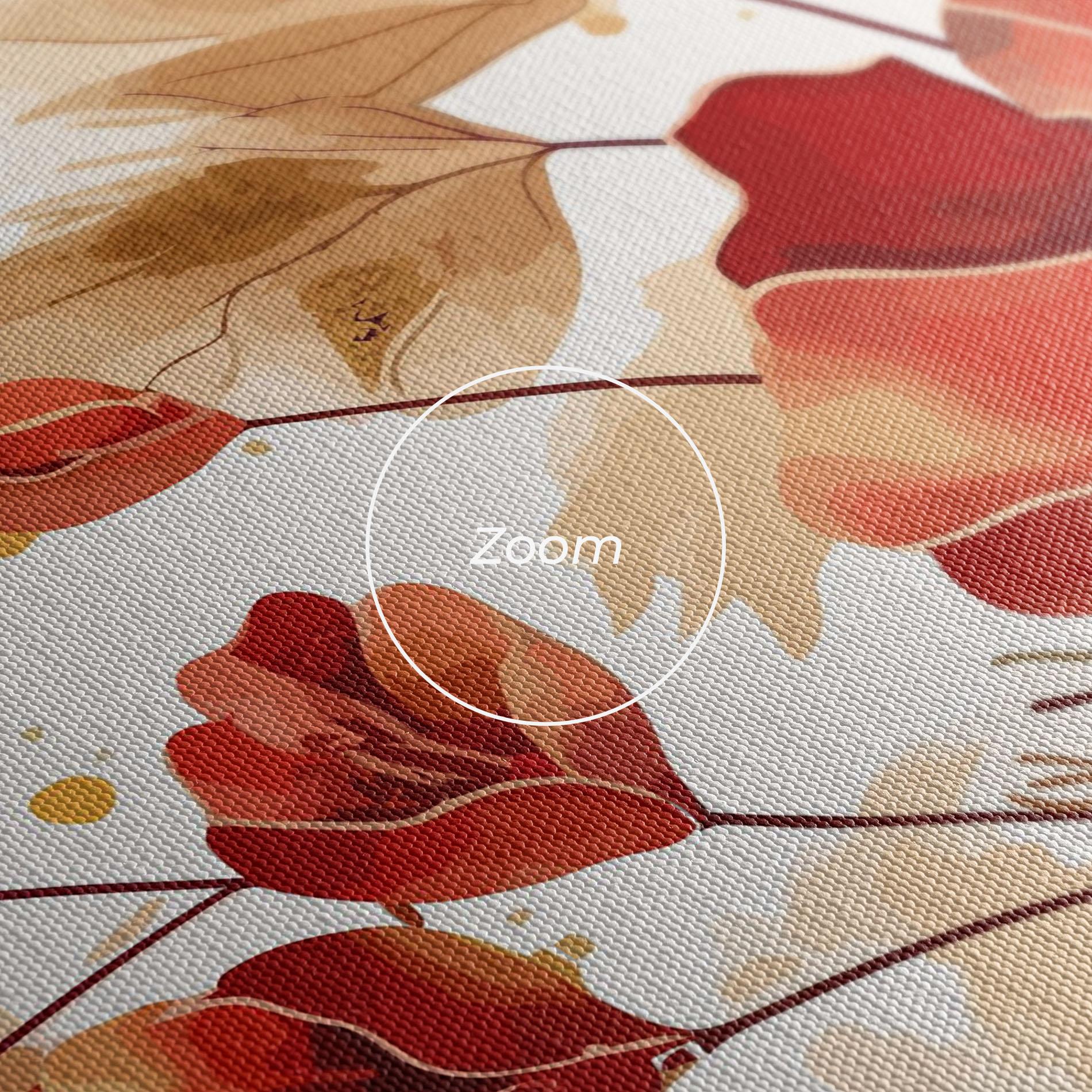 Картина на платно Red Wild Gold mockup 3