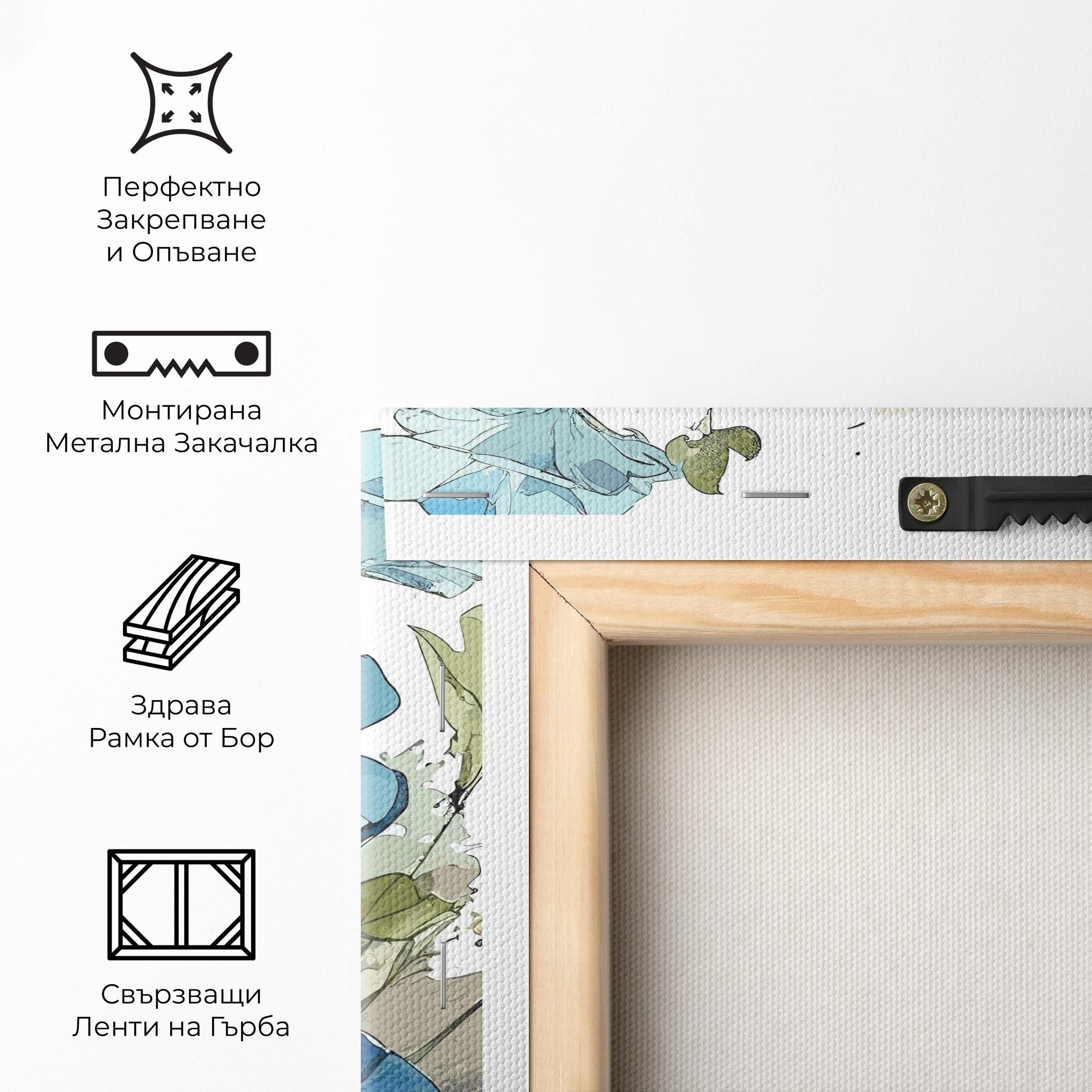 Blue Wild Plant mockup 5