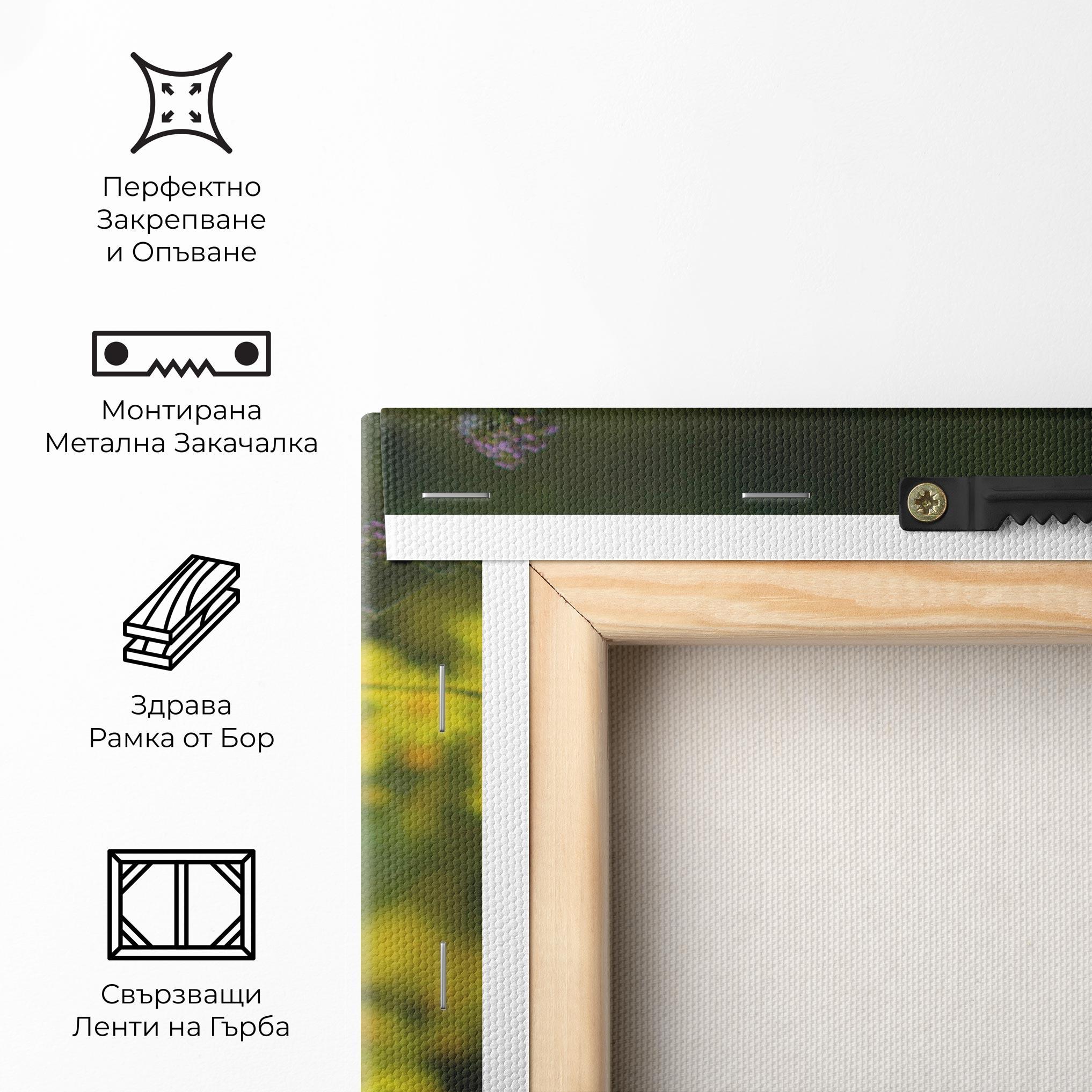 Картина на платно Small Wild Flowers mockup 5