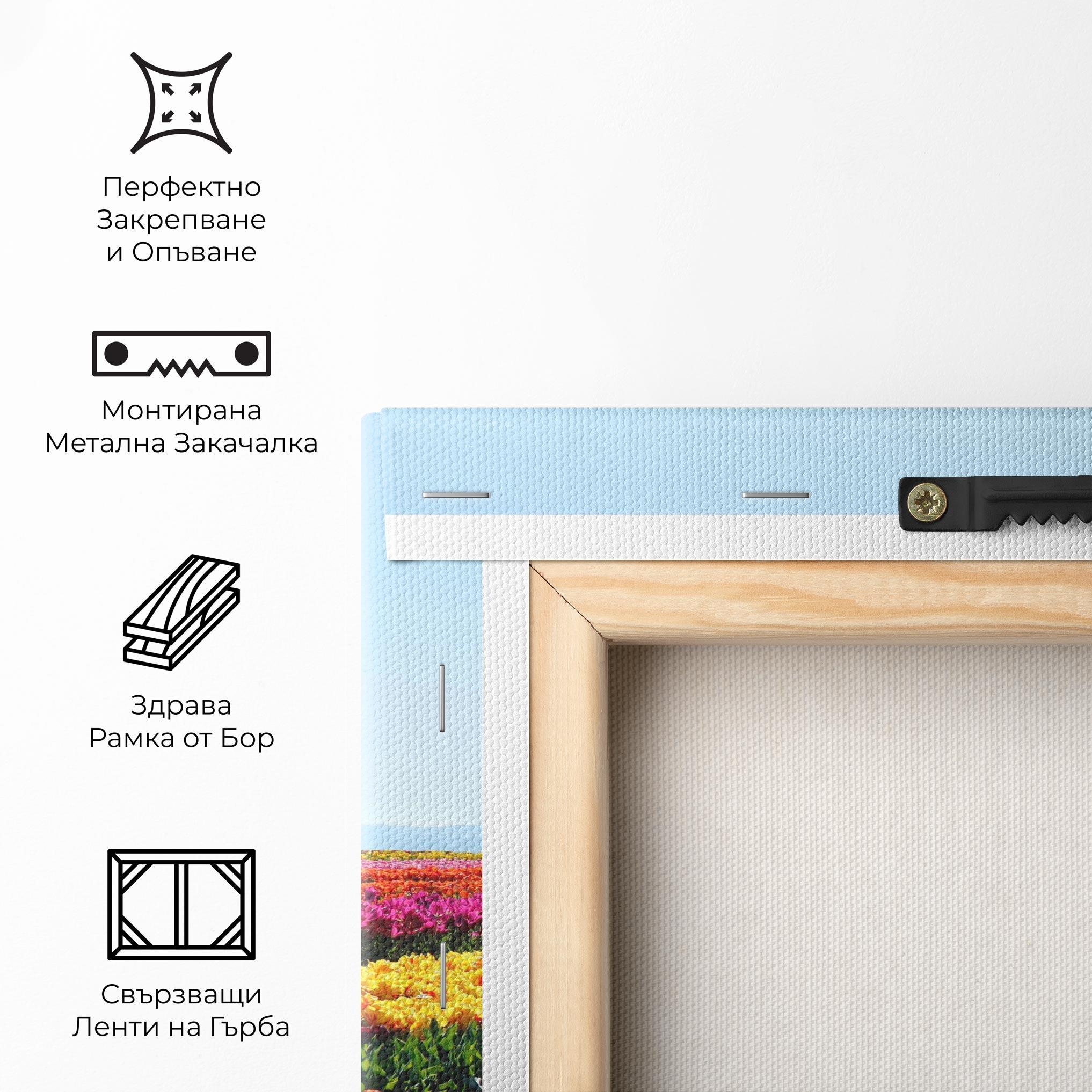 Картина на платно Working Wild Field mockup 5