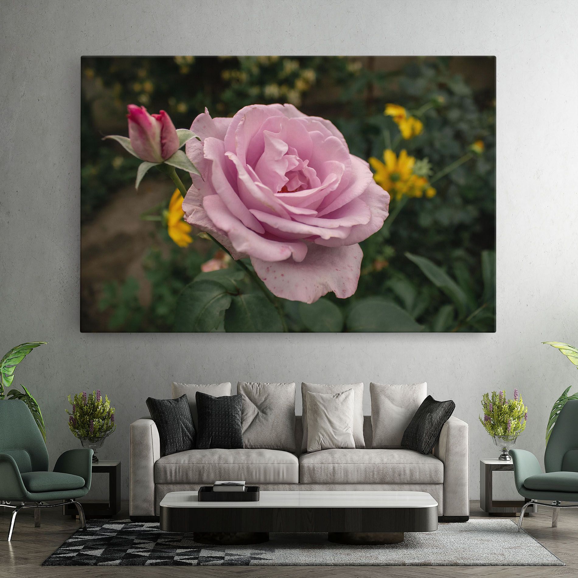 Garden Pink Rose mockup 7