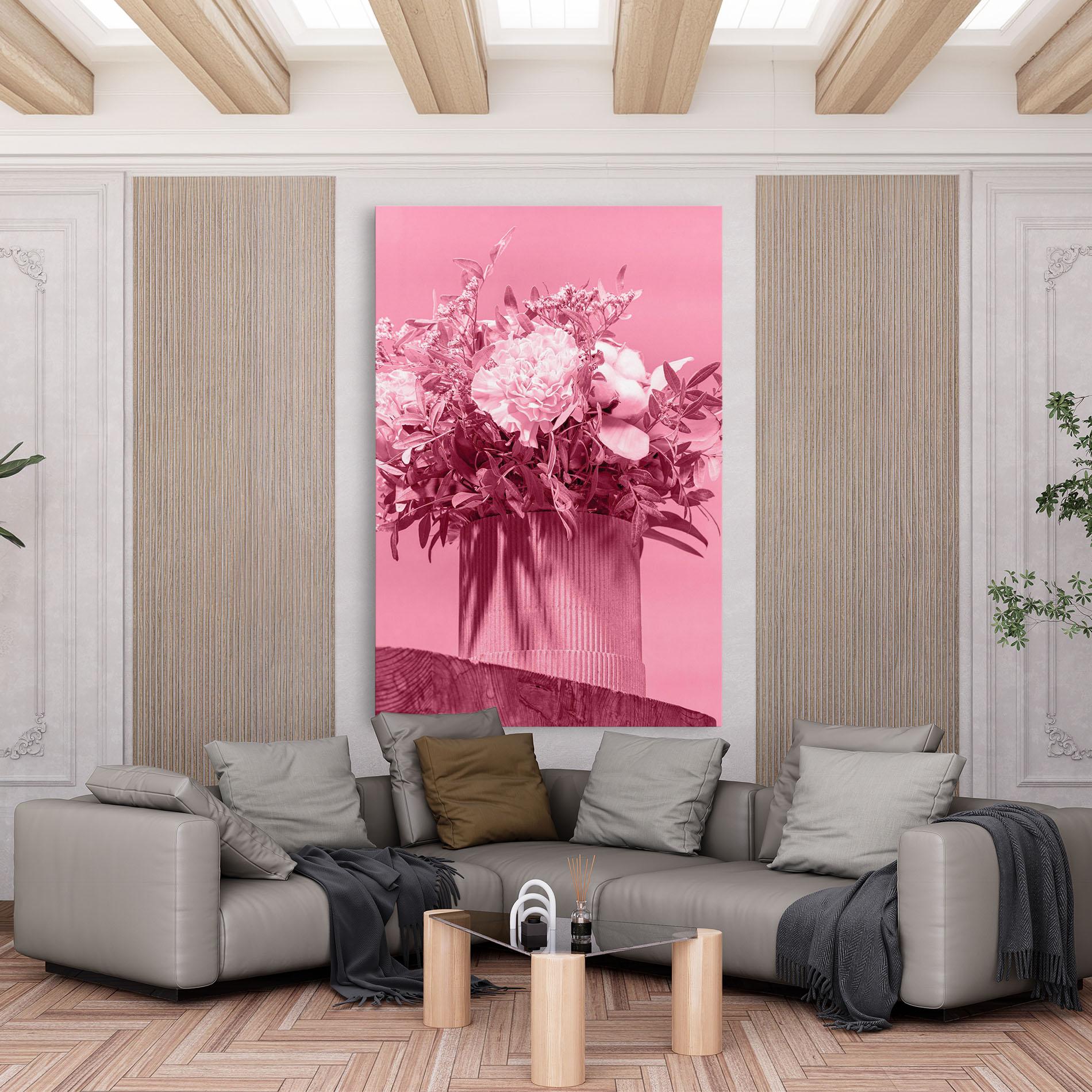Картина на платно Pink Light Vase mockup 6