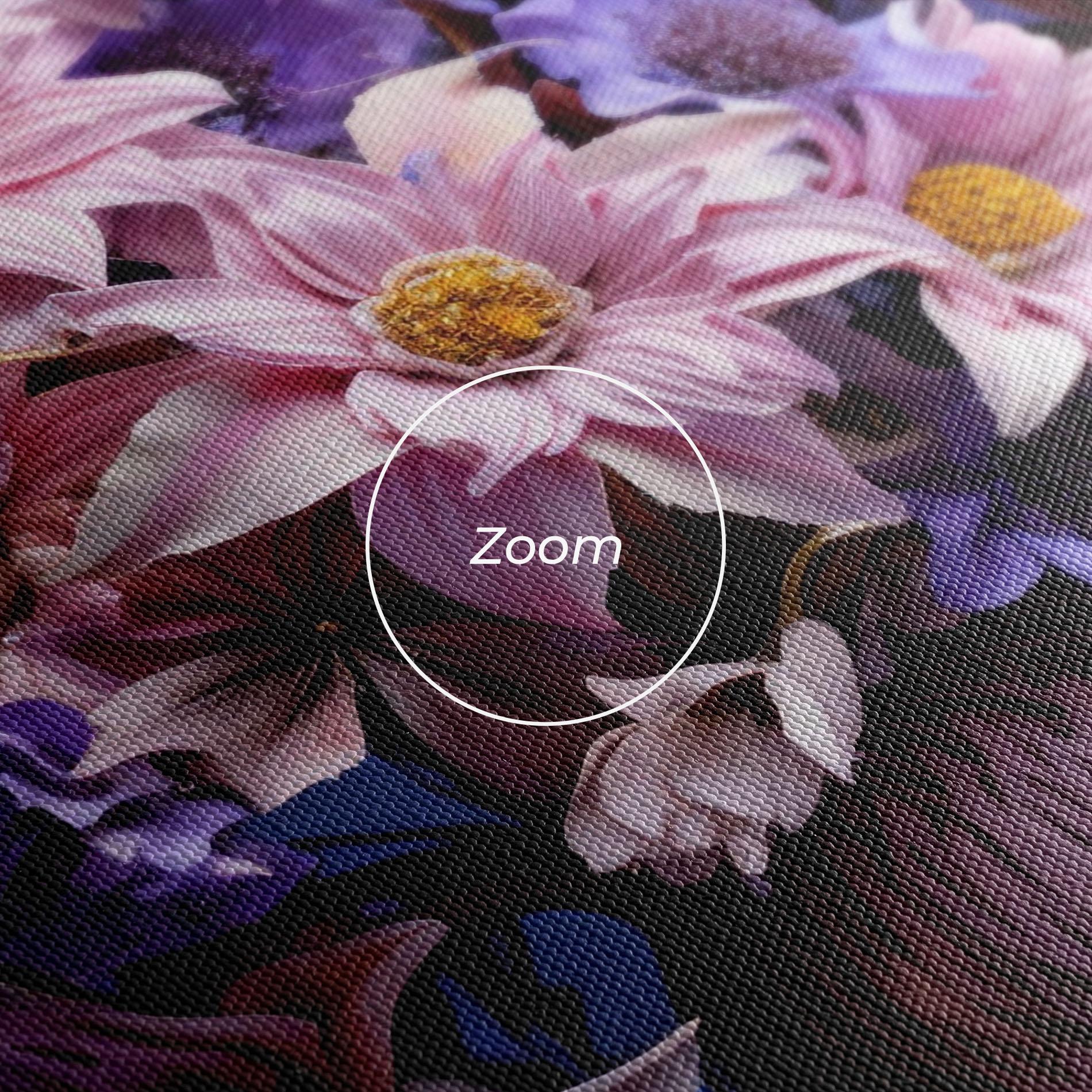 Картина на платно Purple Vase Flowers mockup 3