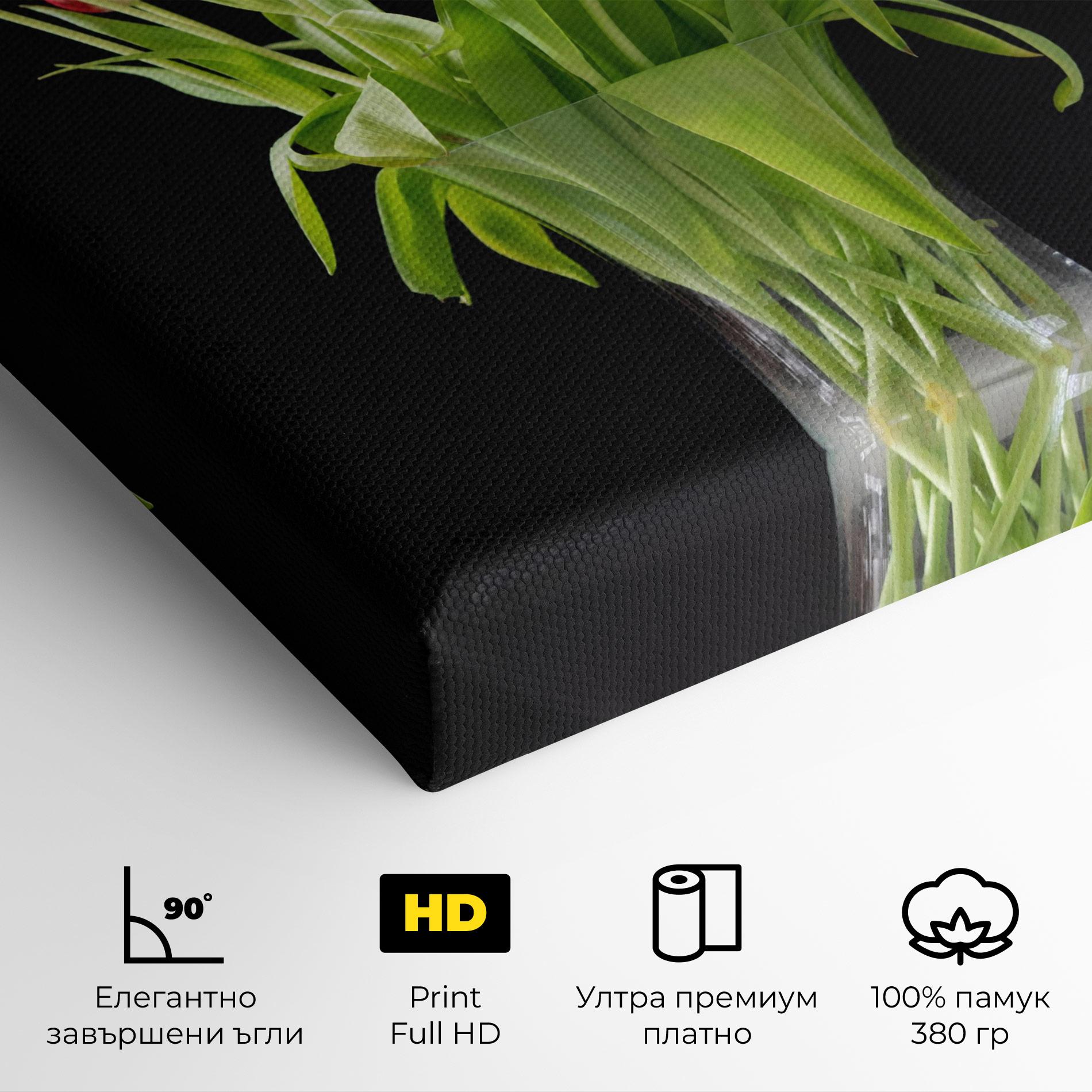 Картина на платно Tiny Tulips Vase mockup 4