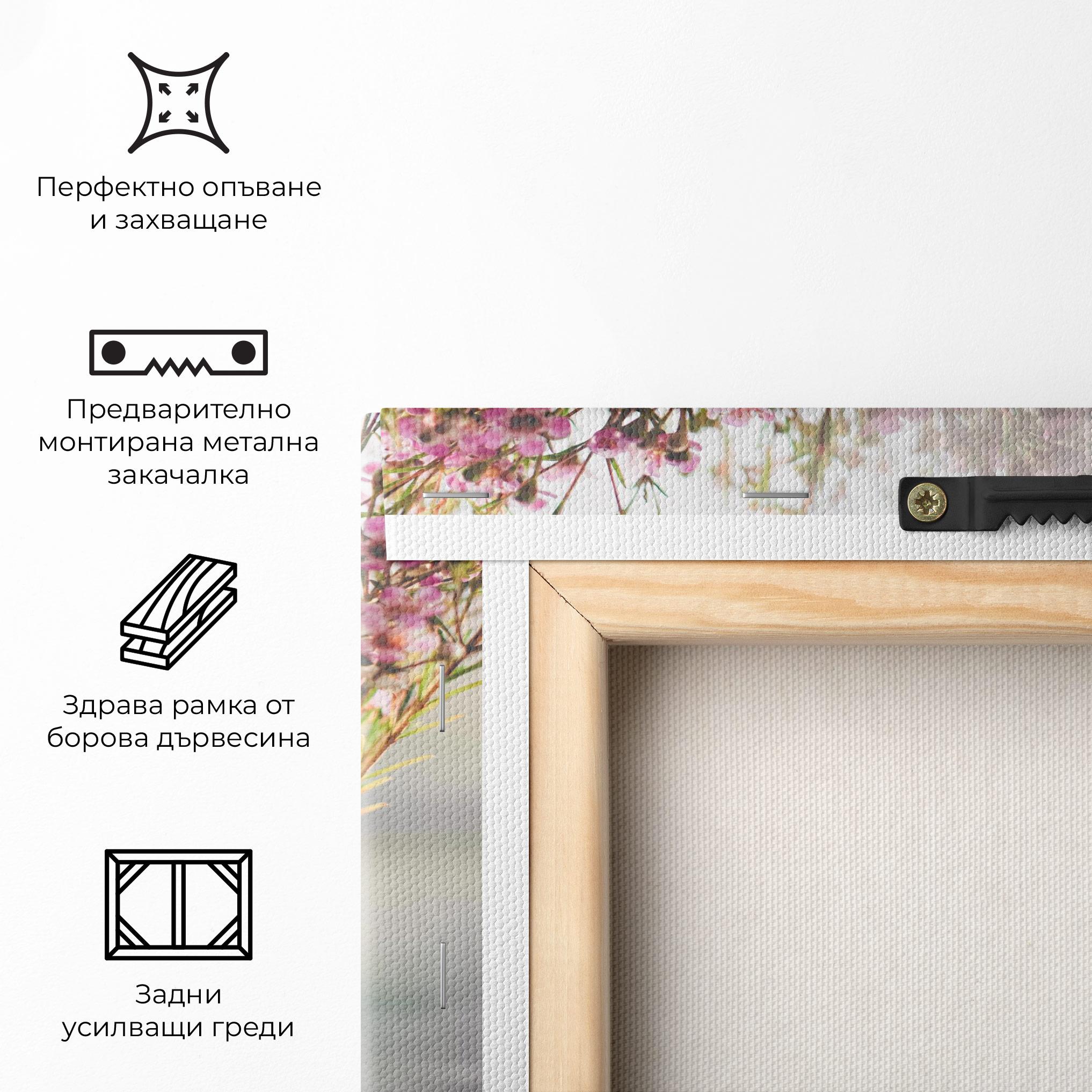 Картина на платно Field Flowers Vase mockup 5