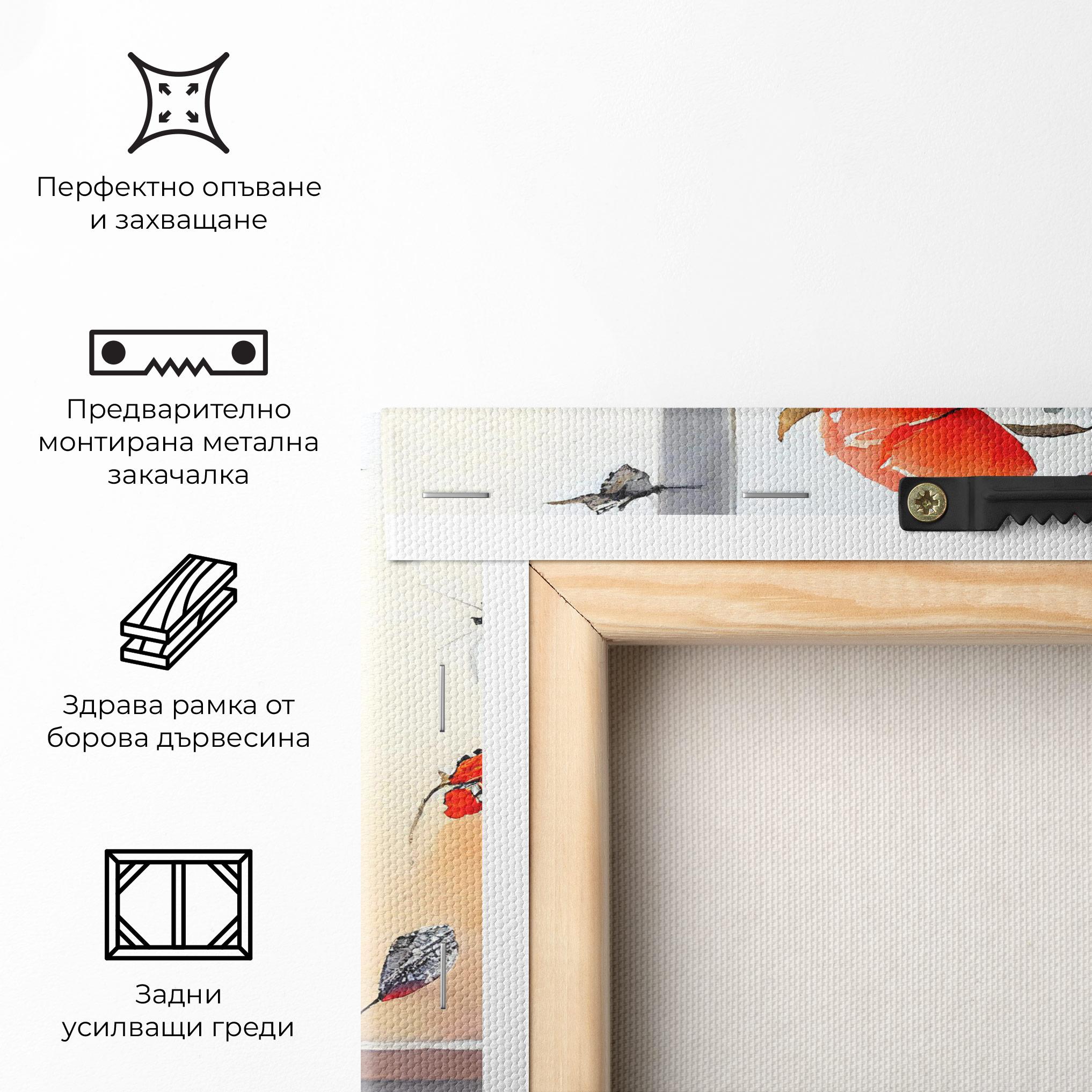 Картина на платно Poppies Vase mockup 5