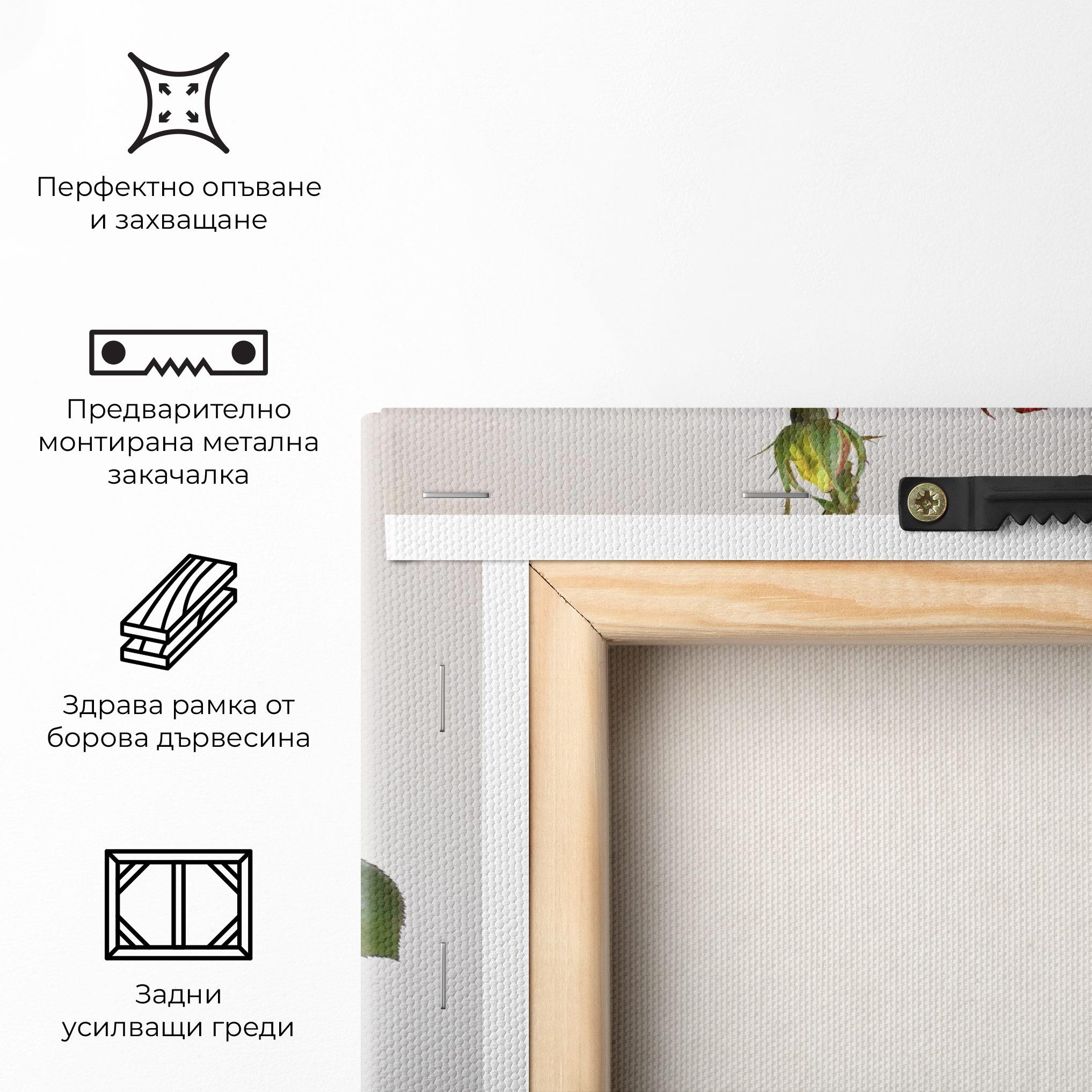 Картина на платно Roses Vase mockup 5