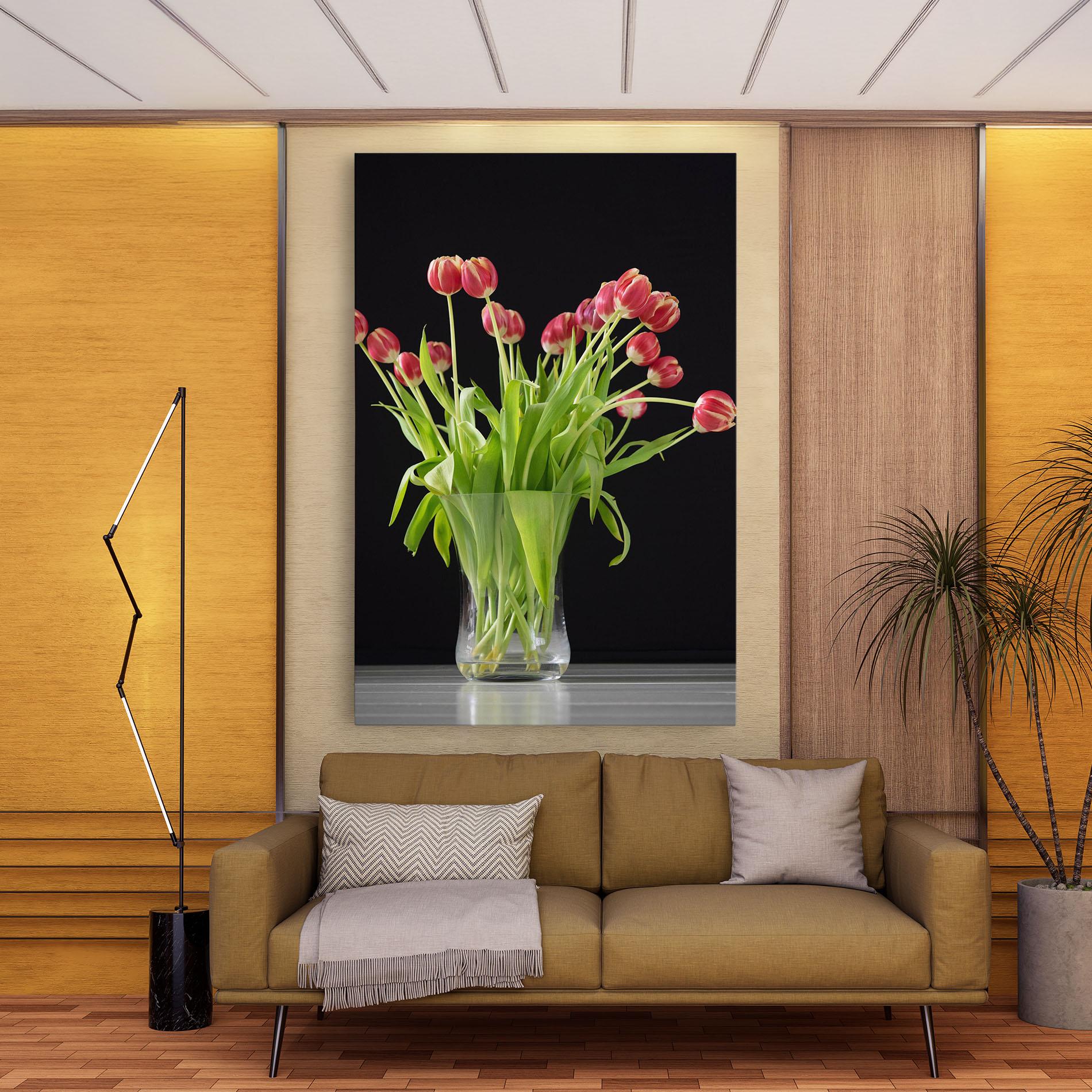Картина на платно Tiny Tulips Vase mockup 9
