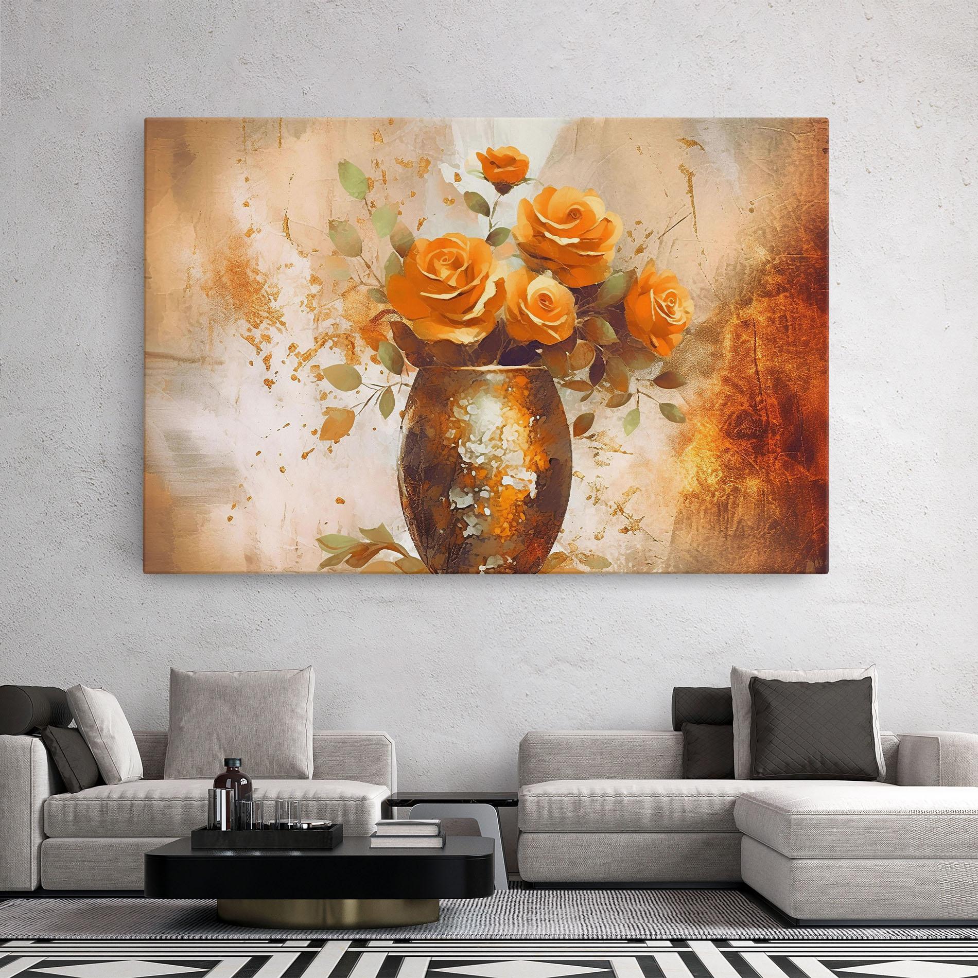 Картина на платно Brown Vase Art mockup 2
