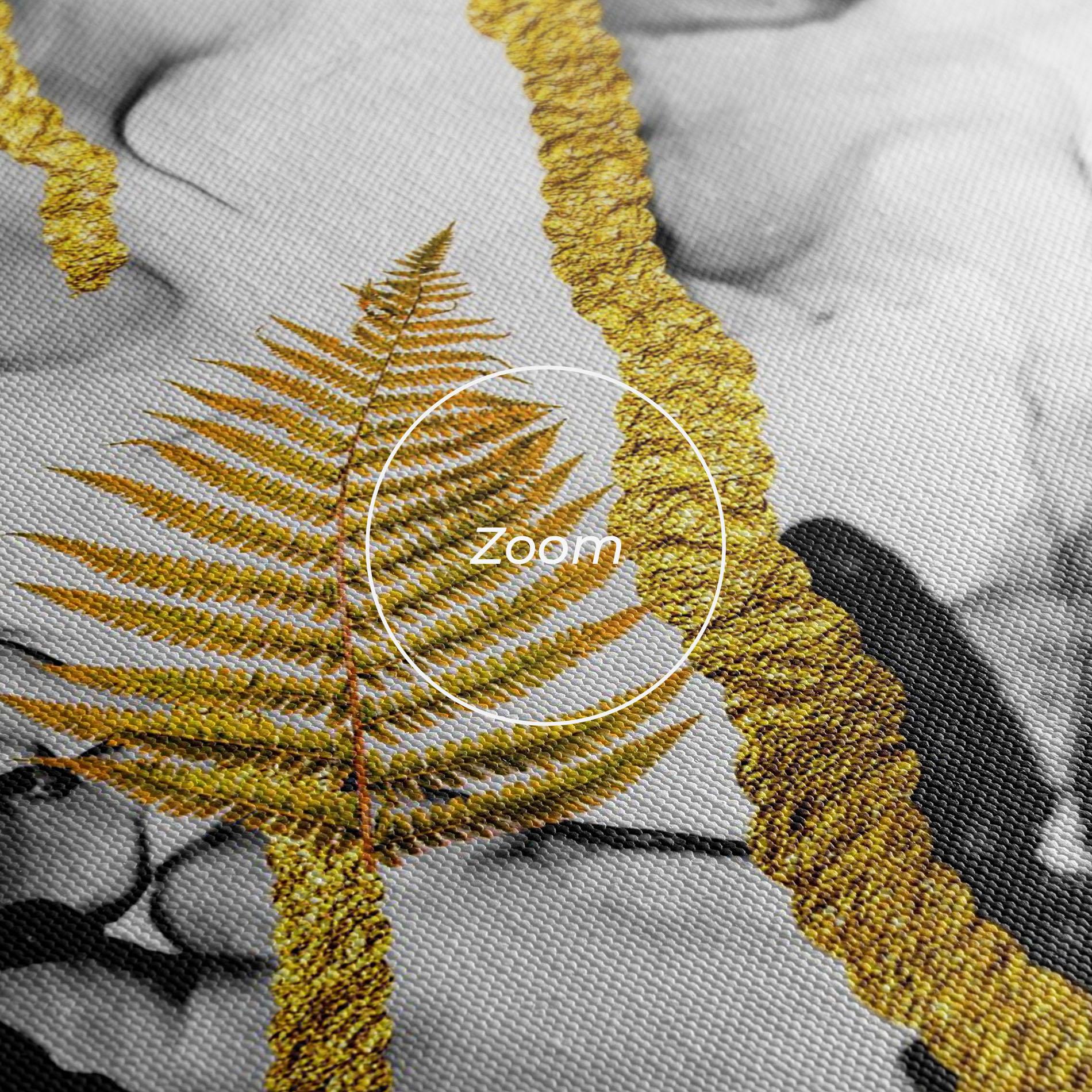 Картина на платно Abstract Golden Leaves mockup 3