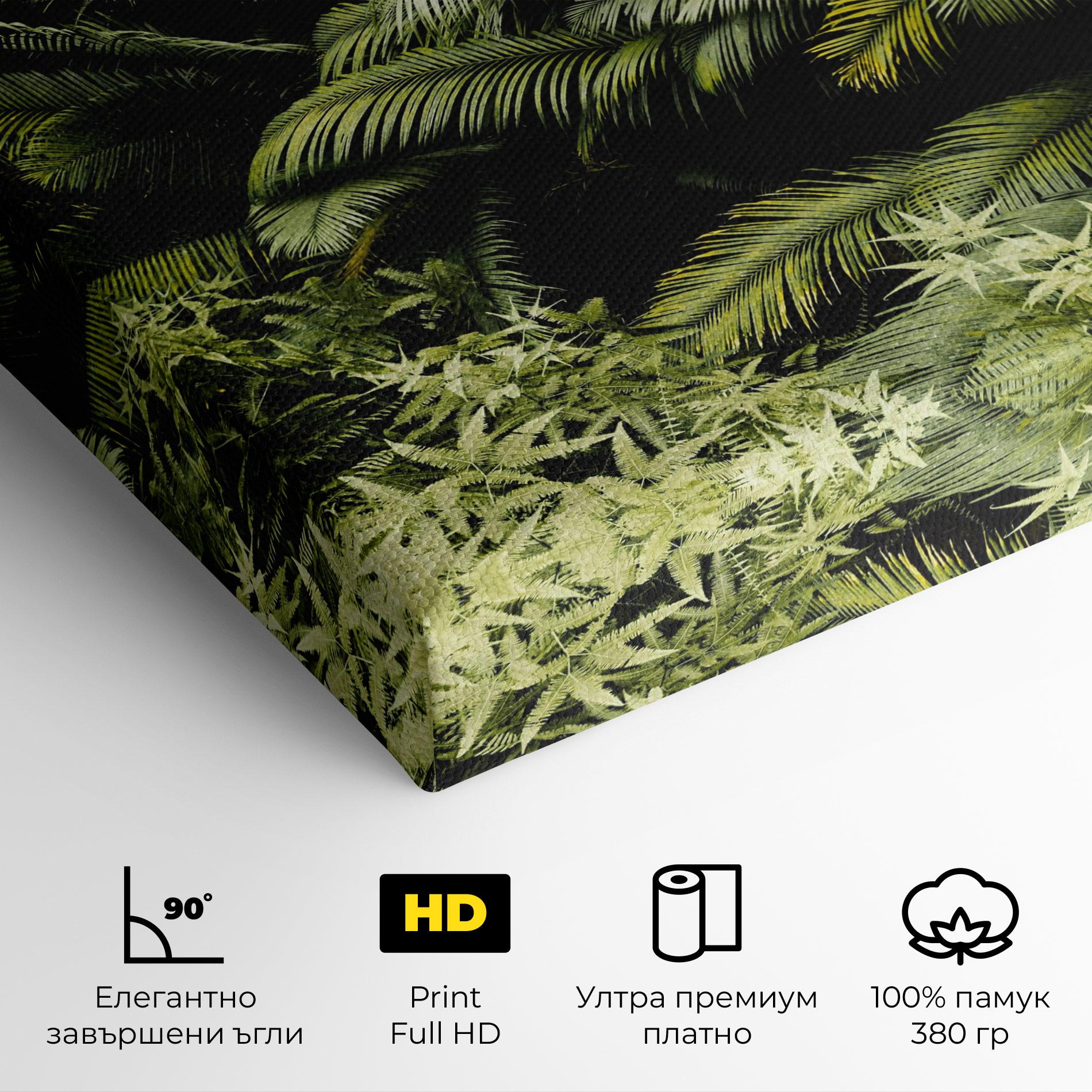 Картина на платно Into The Jungle mockup 4