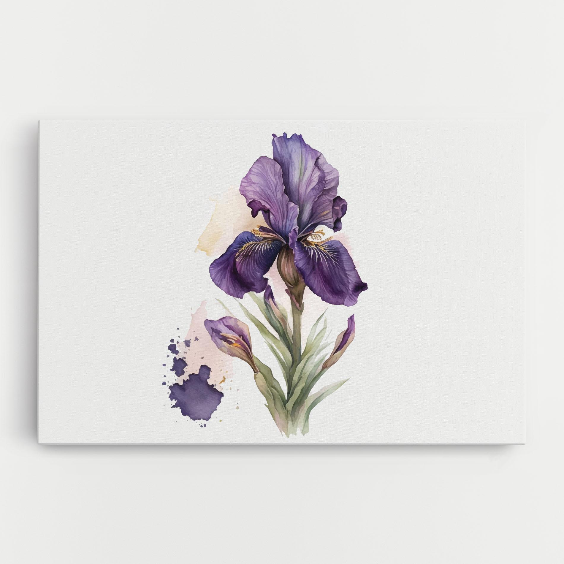 Картина на платно Beautiful Purple Iris mockup 0