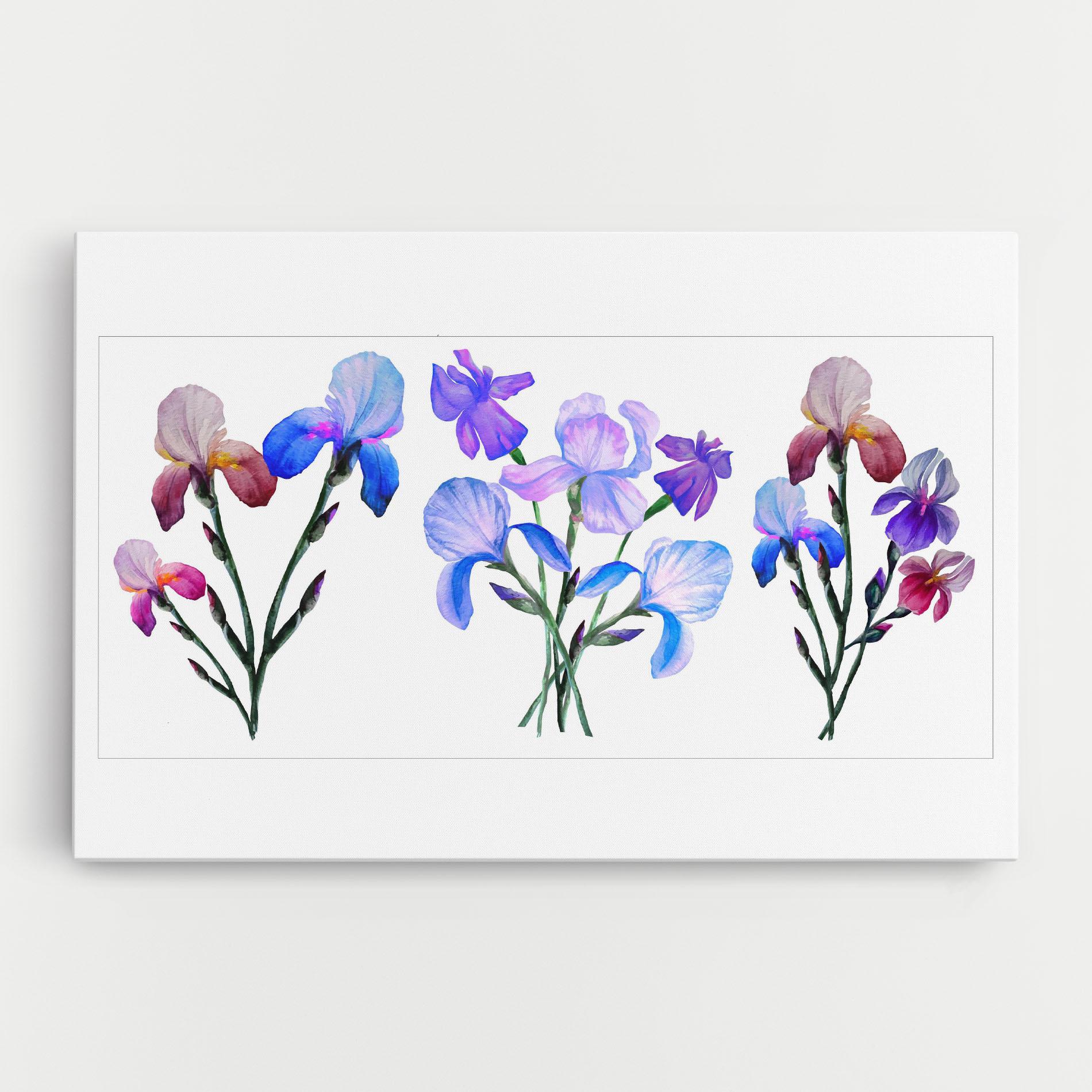 Картина на платно Iris Set mockup 0