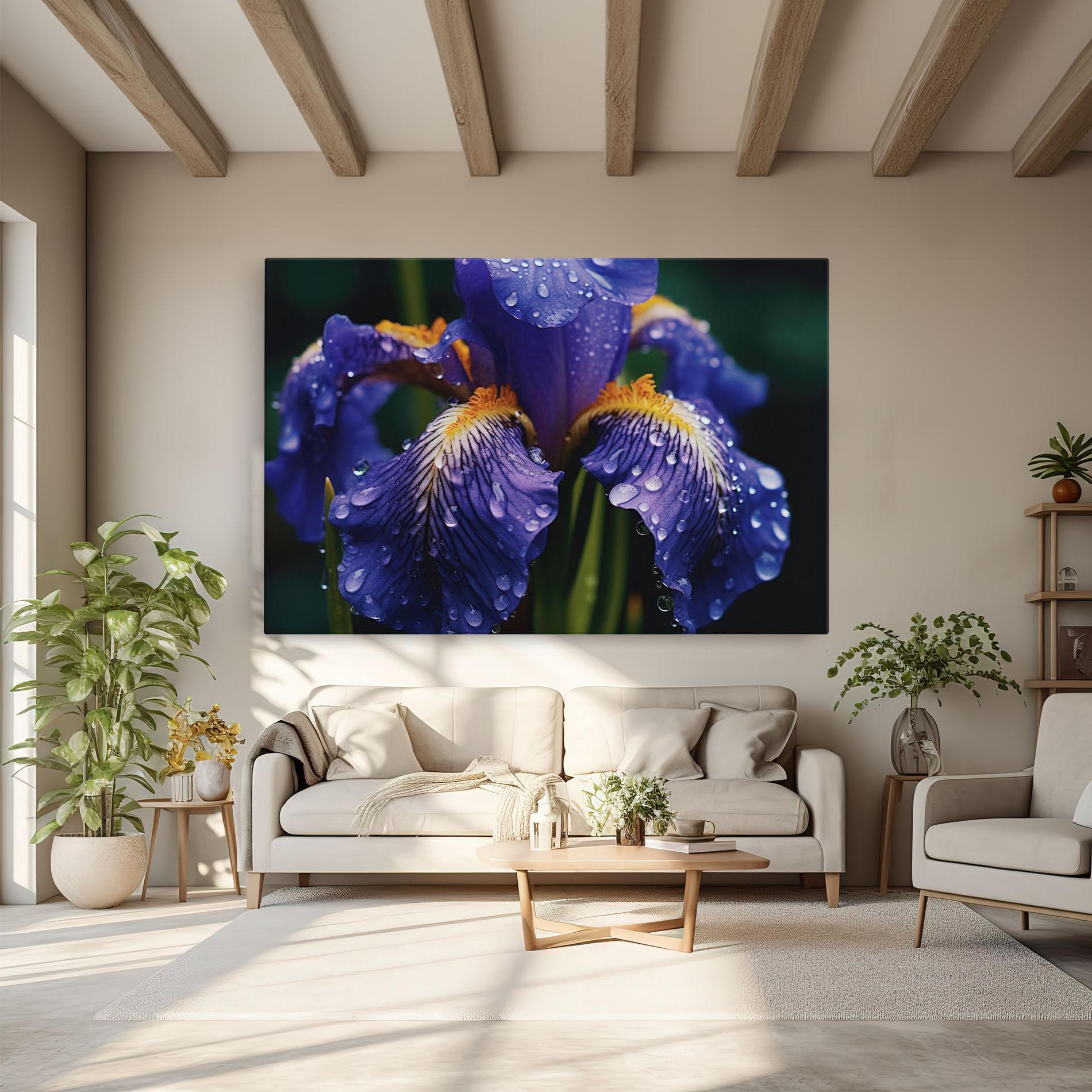 Картина на платно Iris After Rain mockup 6