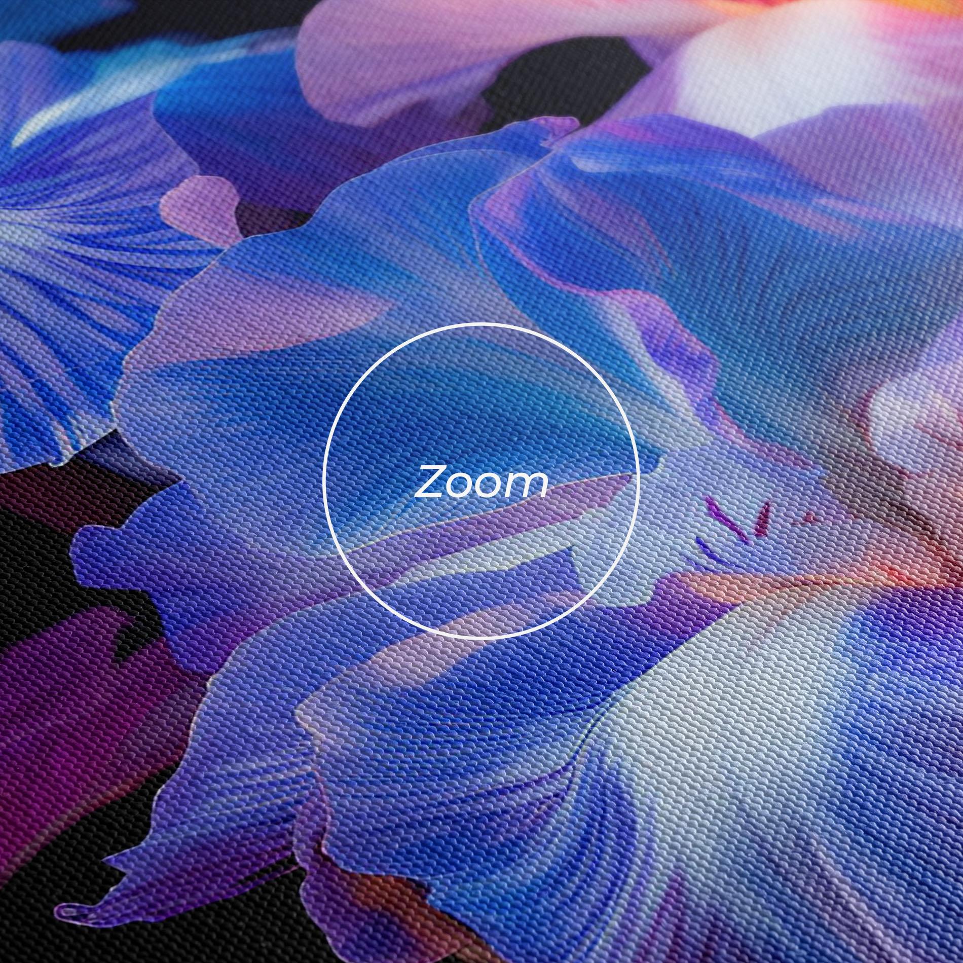 Картина на платно Blue Light Iris mockup 3