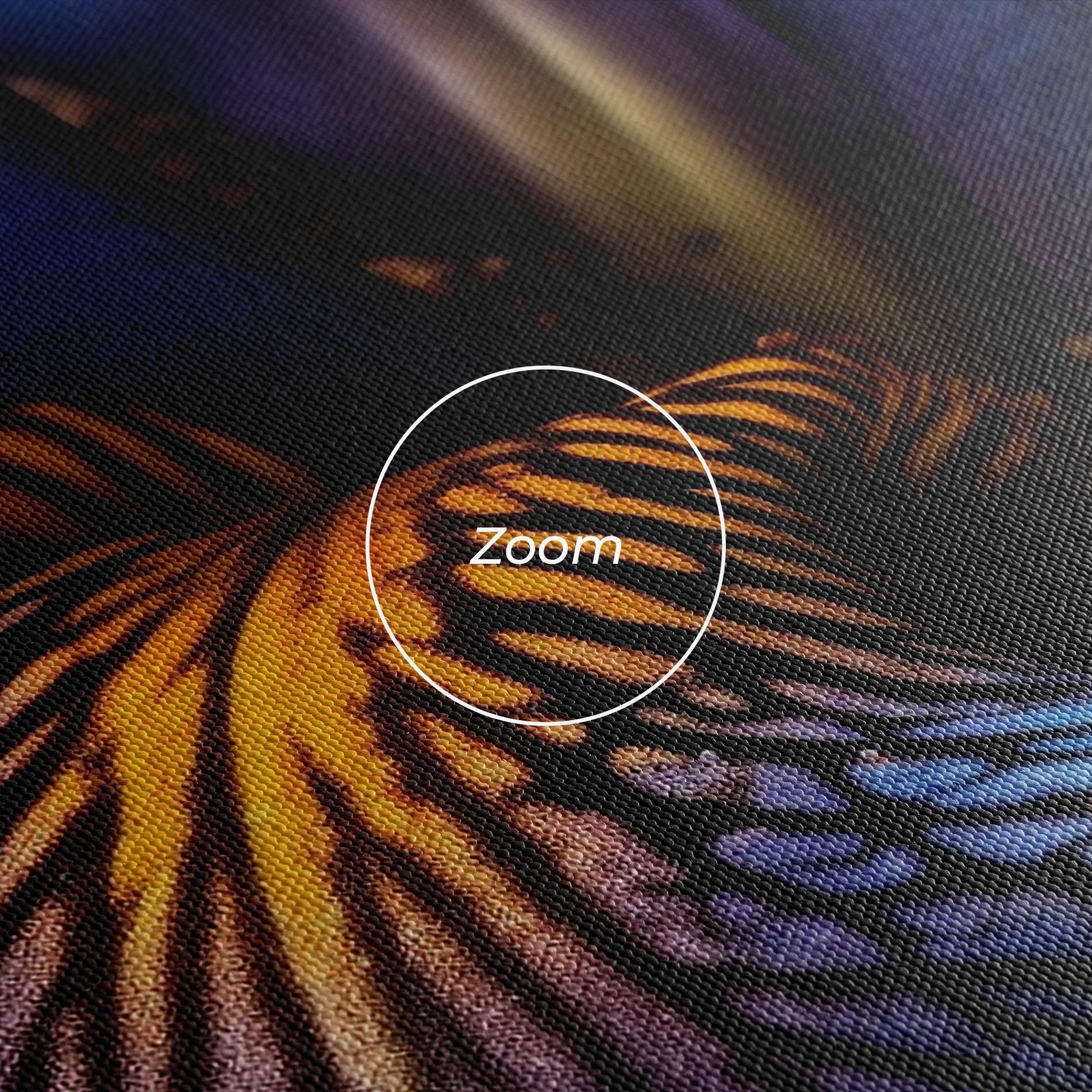 Картина на платно Dark Yellow Iris mockup 3