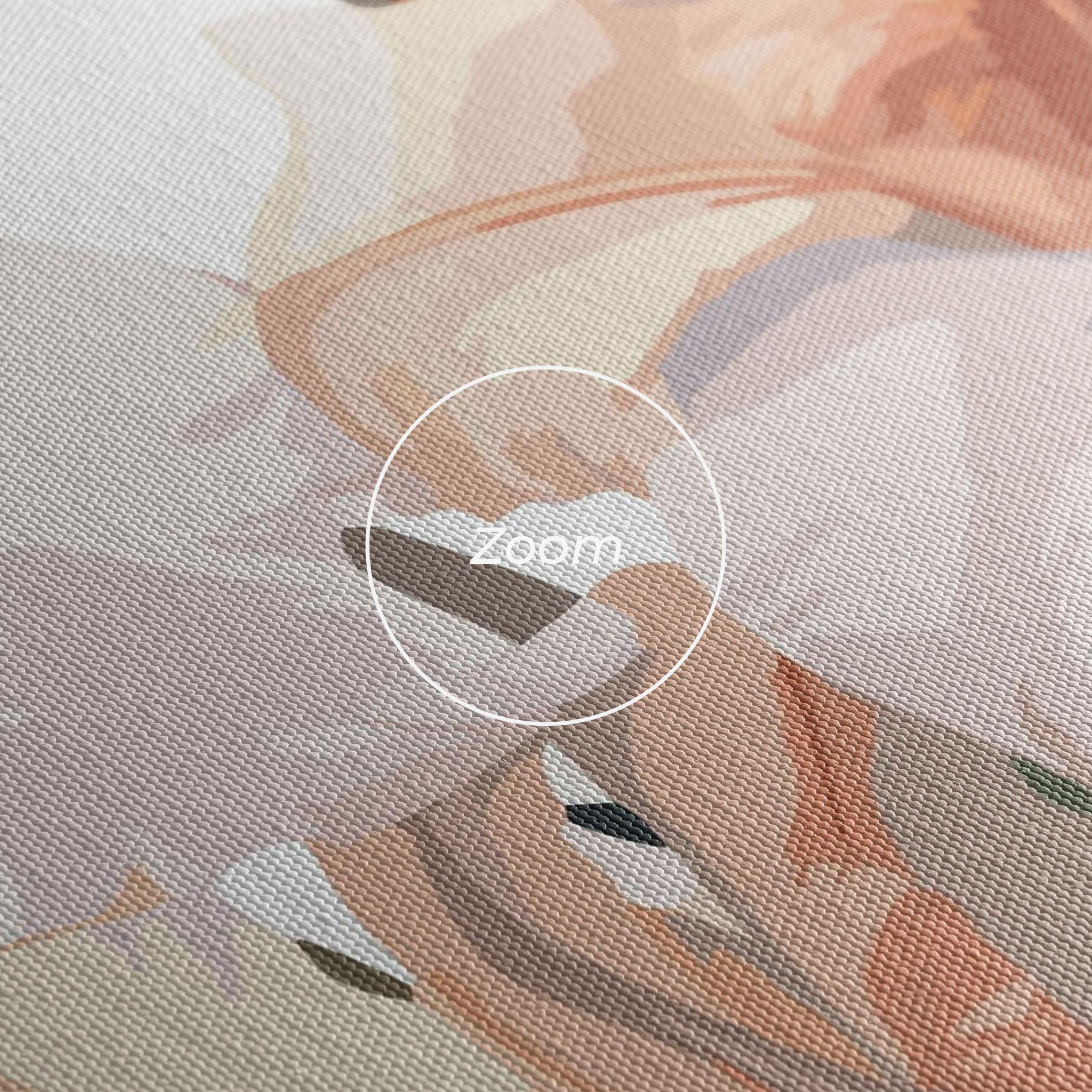 Картина на платно Light Orange Iris mockup 3