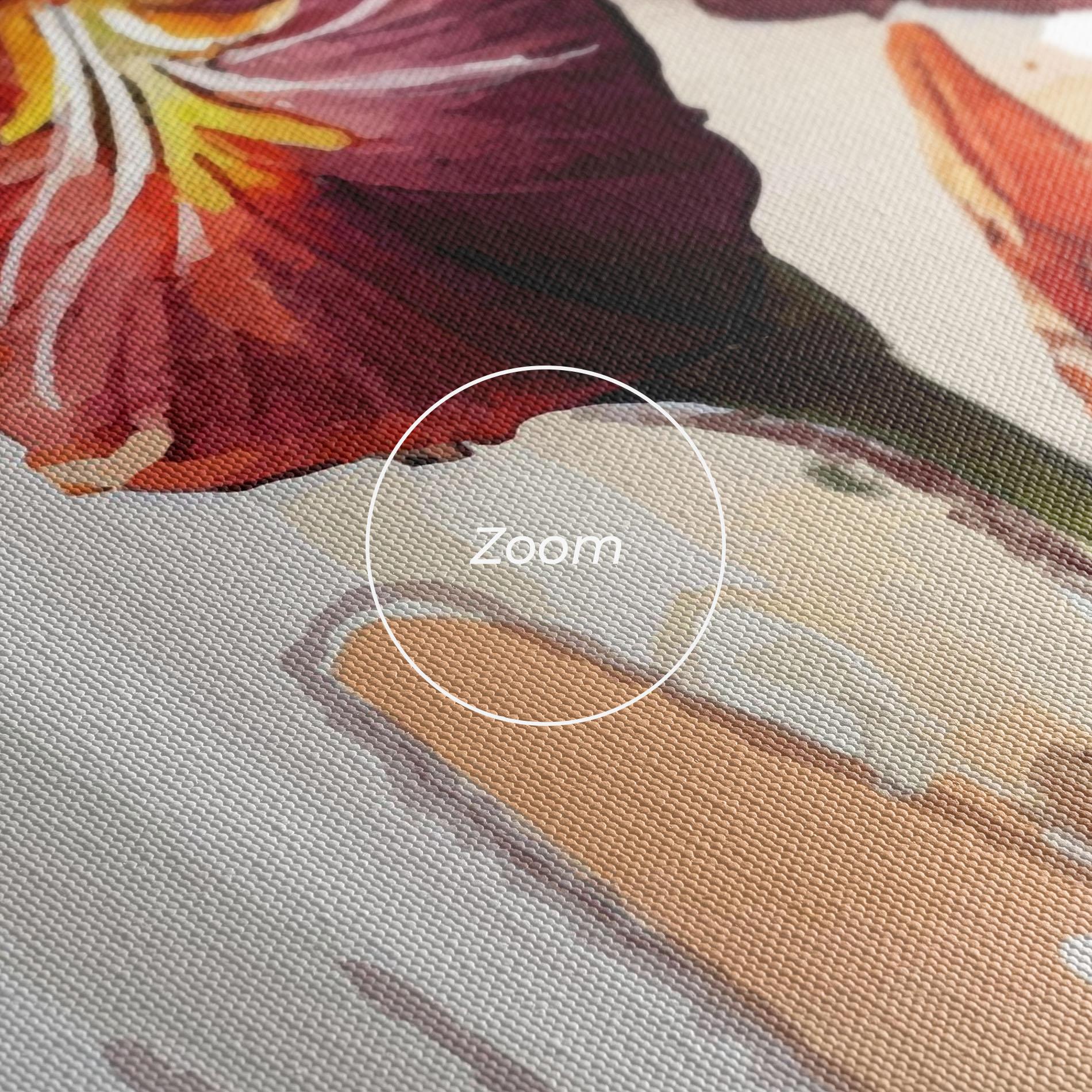 Картина на платно Orange Iris mockup 3