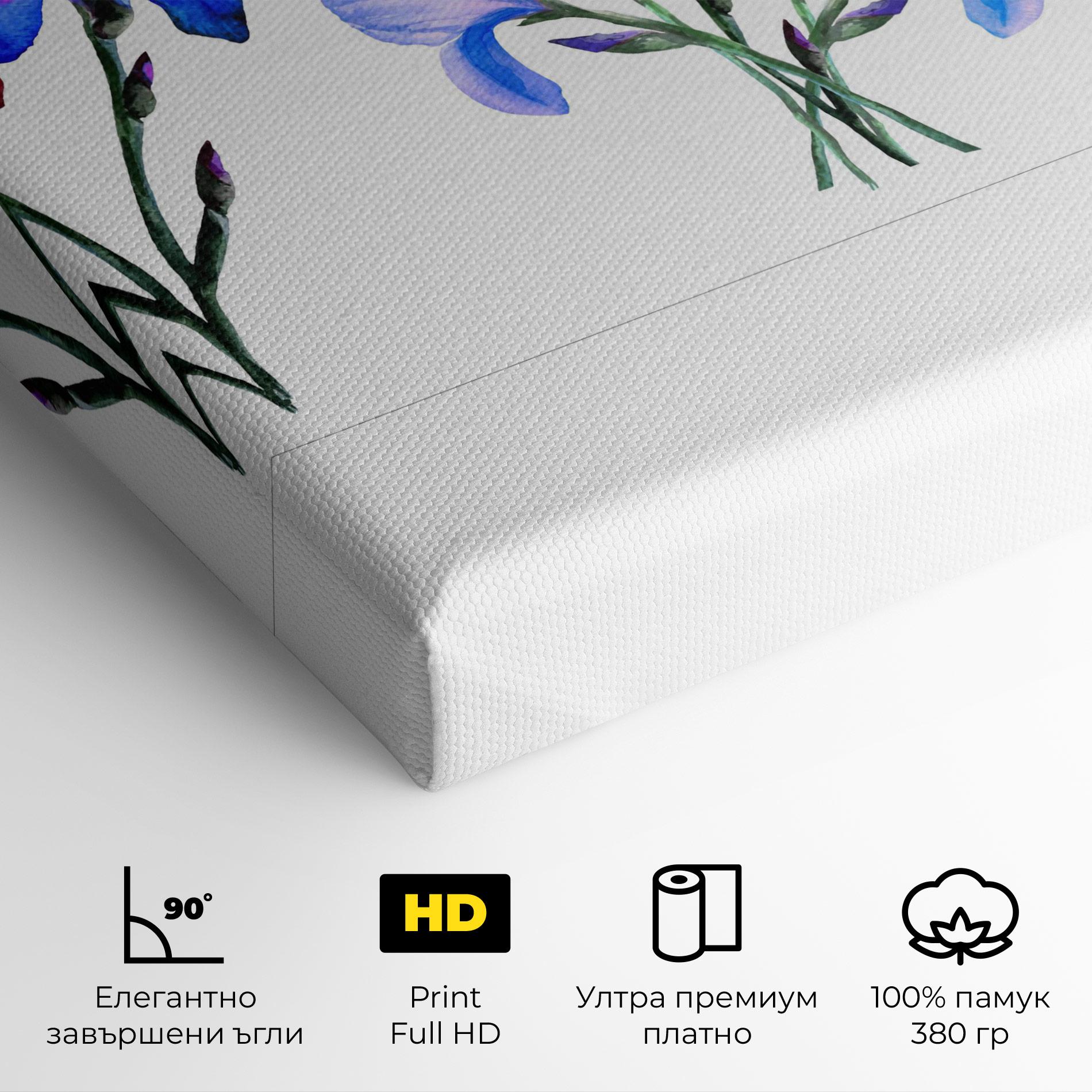 Картина на платно Iris Set mockup 4