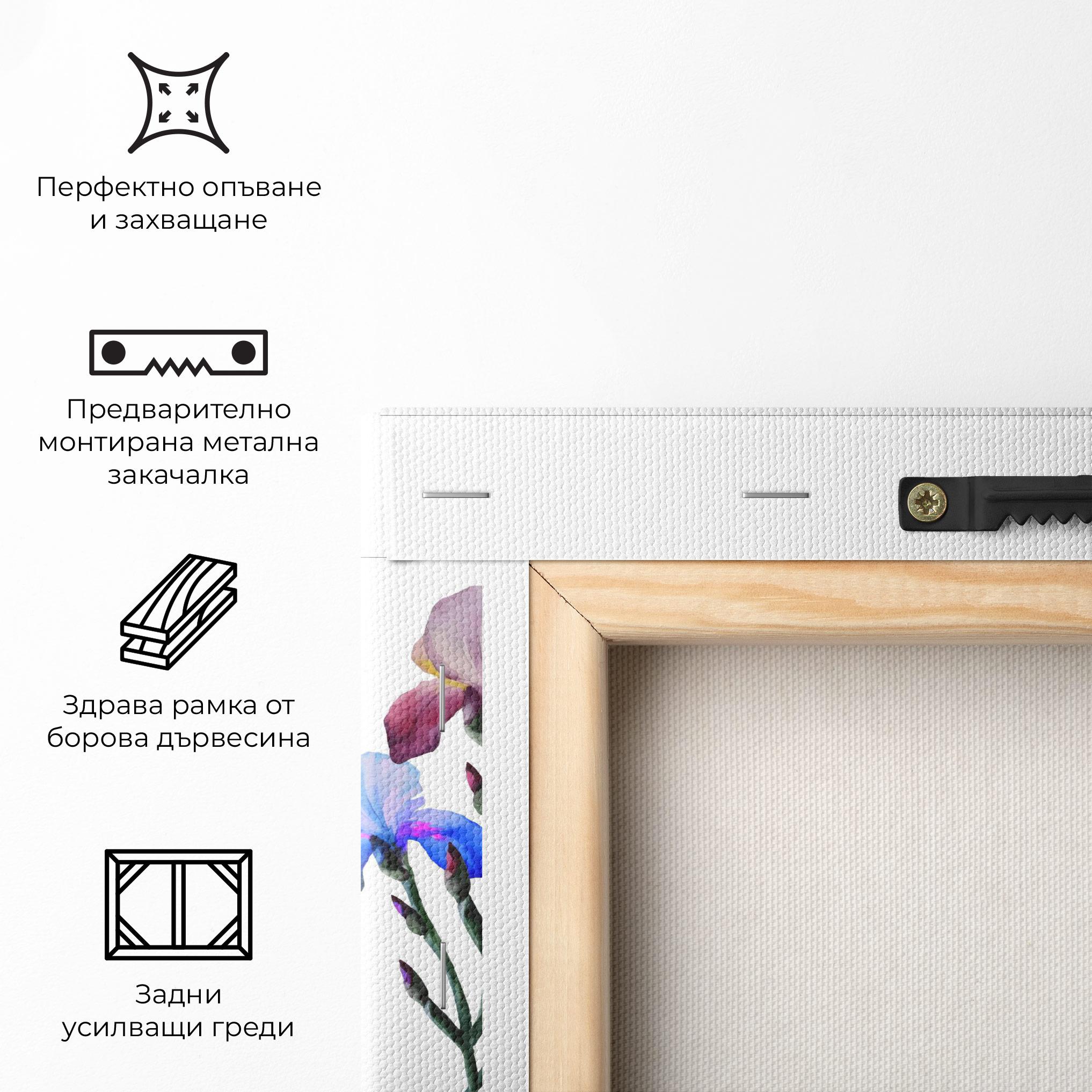 Картина на платно Iris Set mockup 5