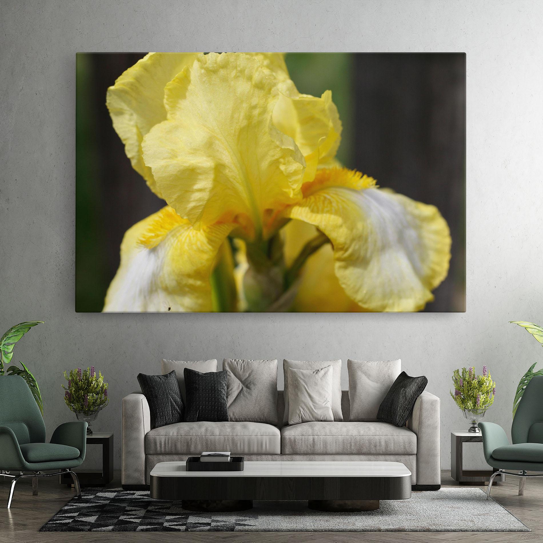 Картина на платно Garden Yellow Iris mockup 7