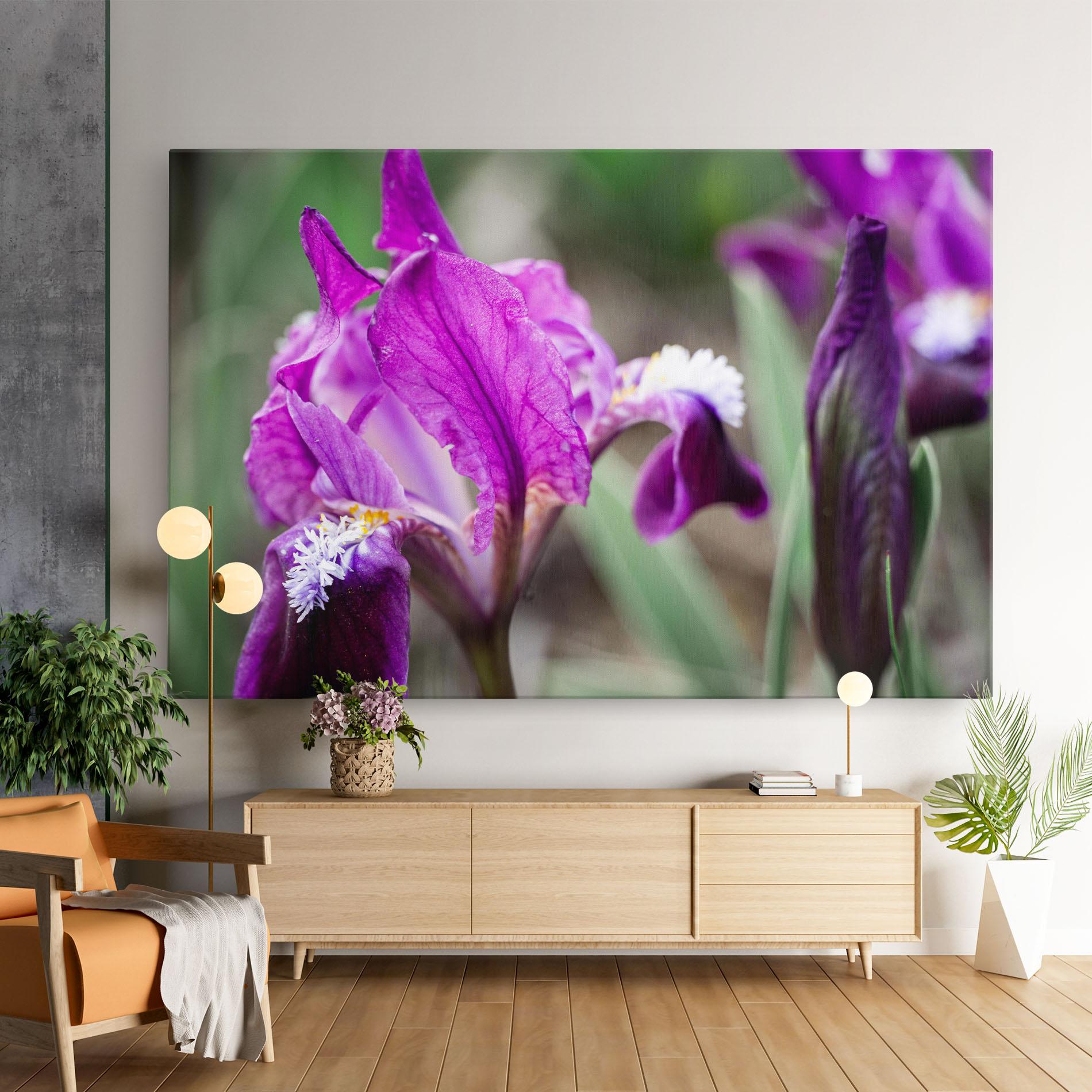 Картина на платно Dark Pink Iris mockup 9