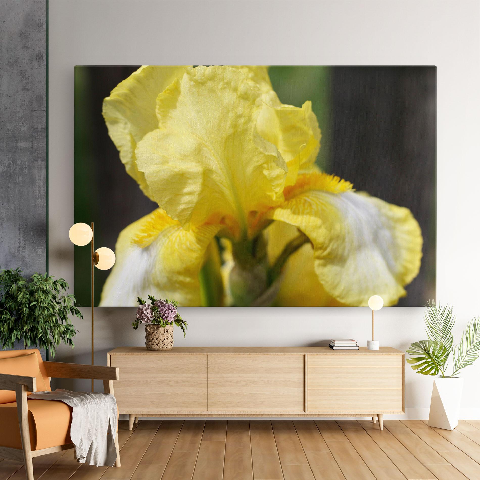 Картина на платно Garden Yellow Iris mockup 9