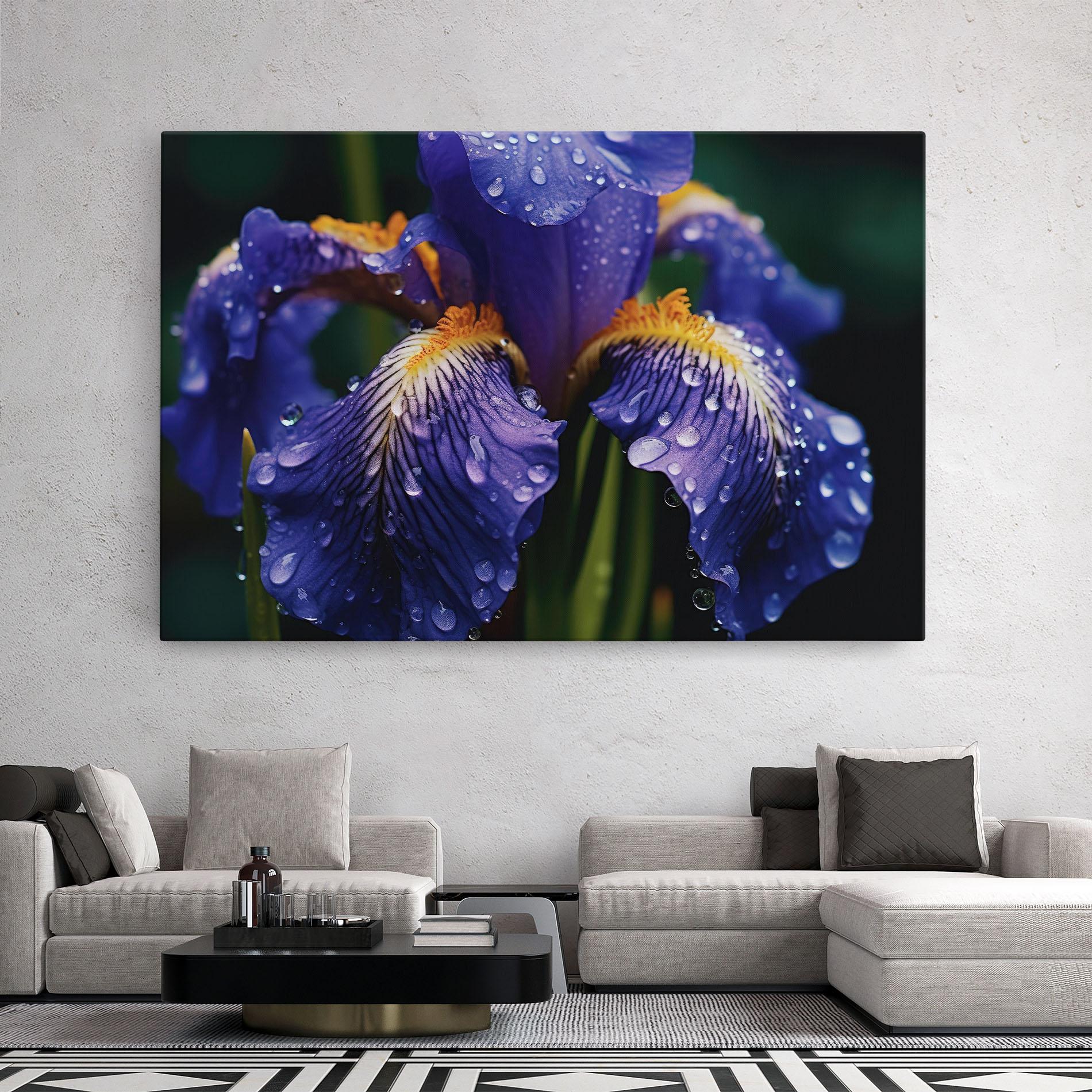 Картина на платно Iris After Rain mockup 2