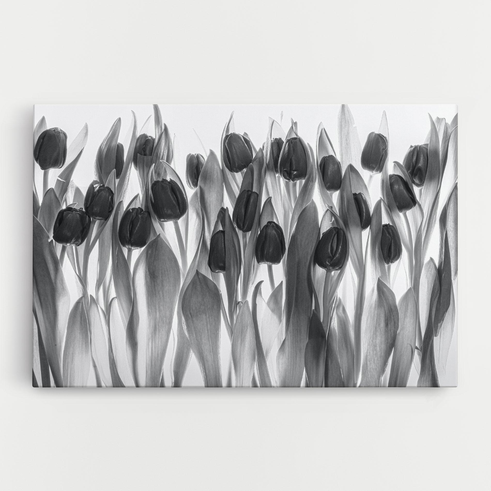 Картина на платно Grey Tulips mockup 0