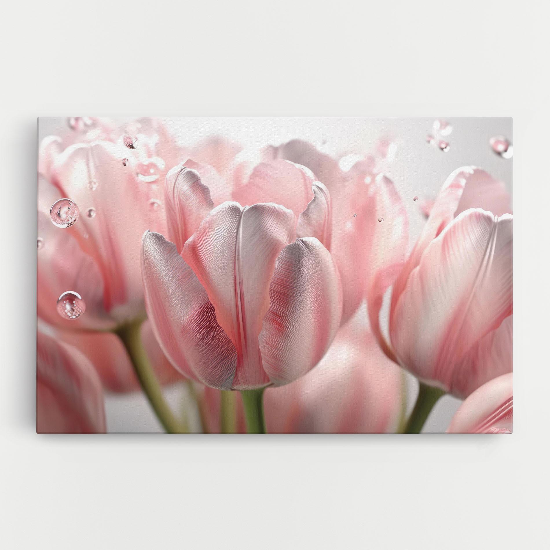 Картина на платно Pink Pretty Tulips mockup 0