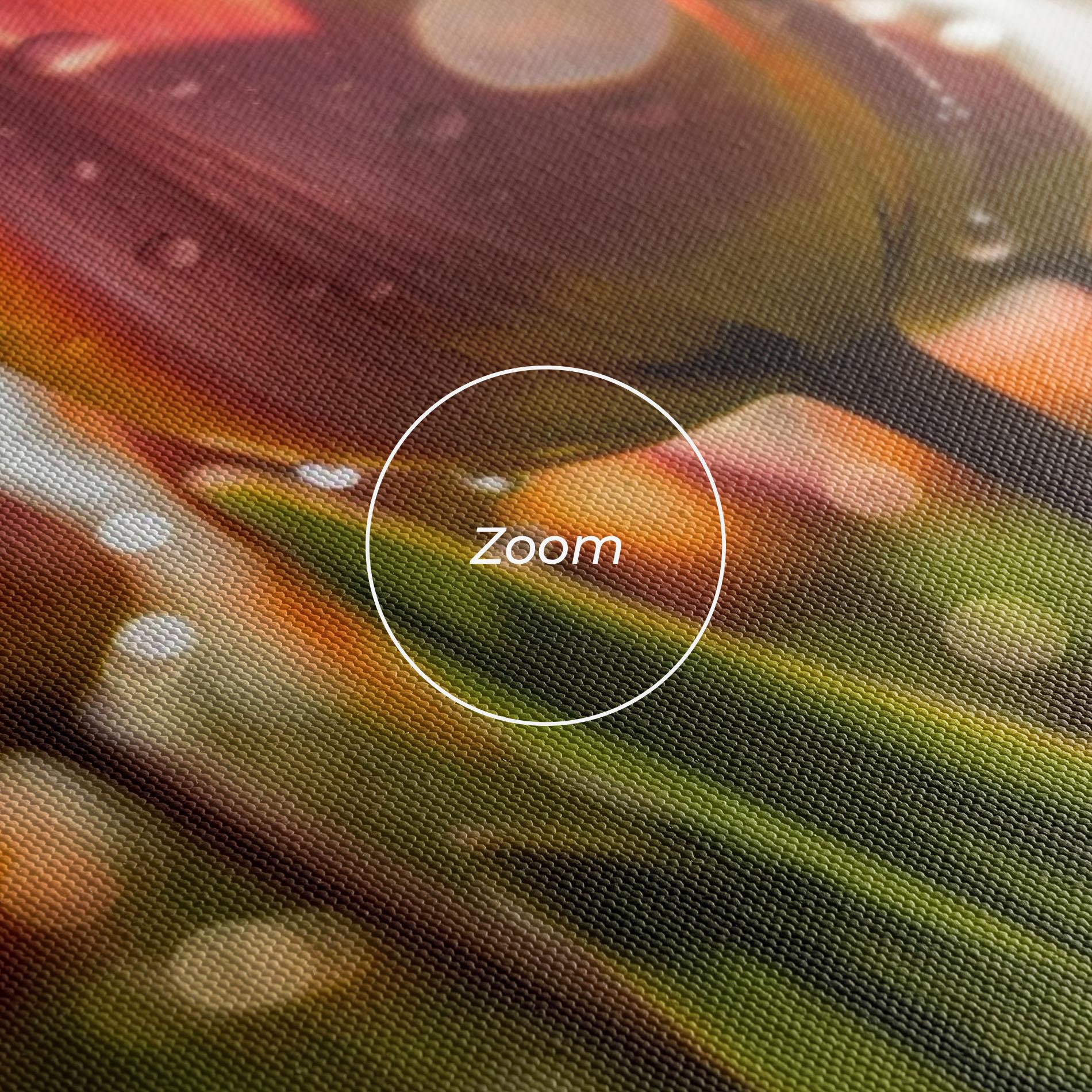 Картина на платно Orange Tulips After Rain mockup 3