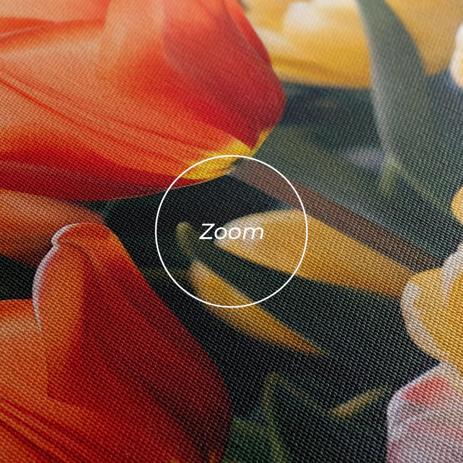Картина на платно Orange Yellow Tulips mockup 3
