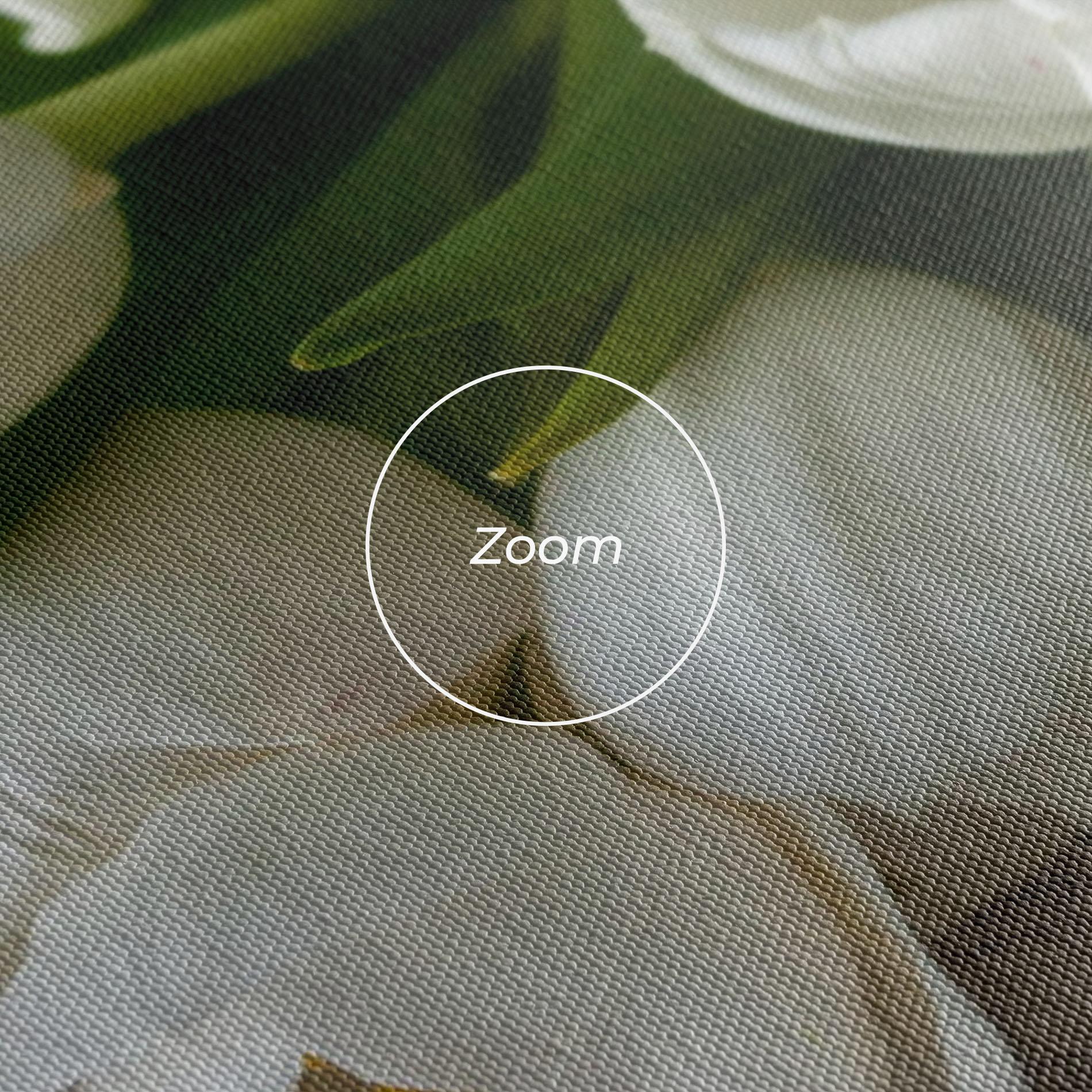 Картина на платно White Tulips Bouquet mockup 3