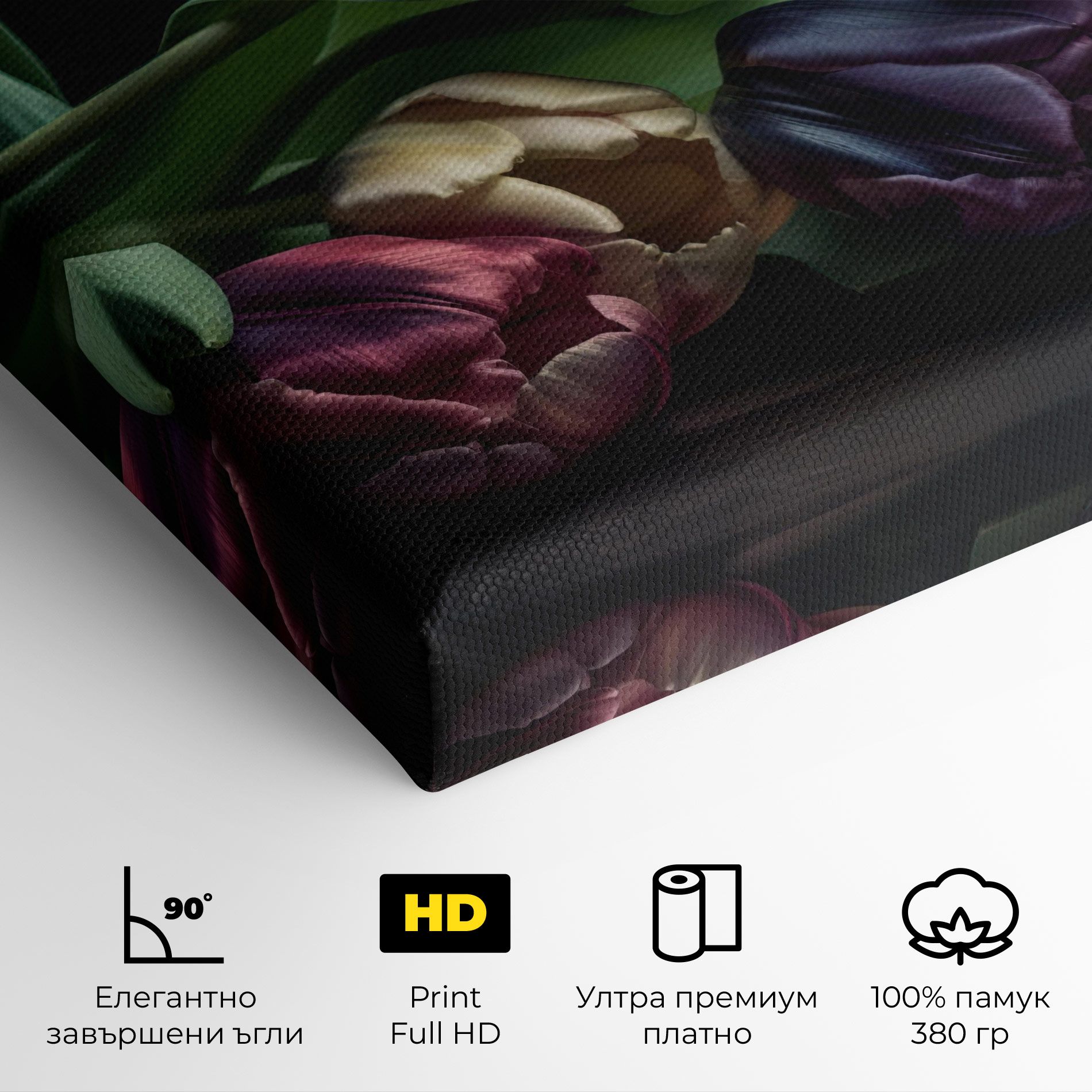 Dark Purple Tulip mockup 4