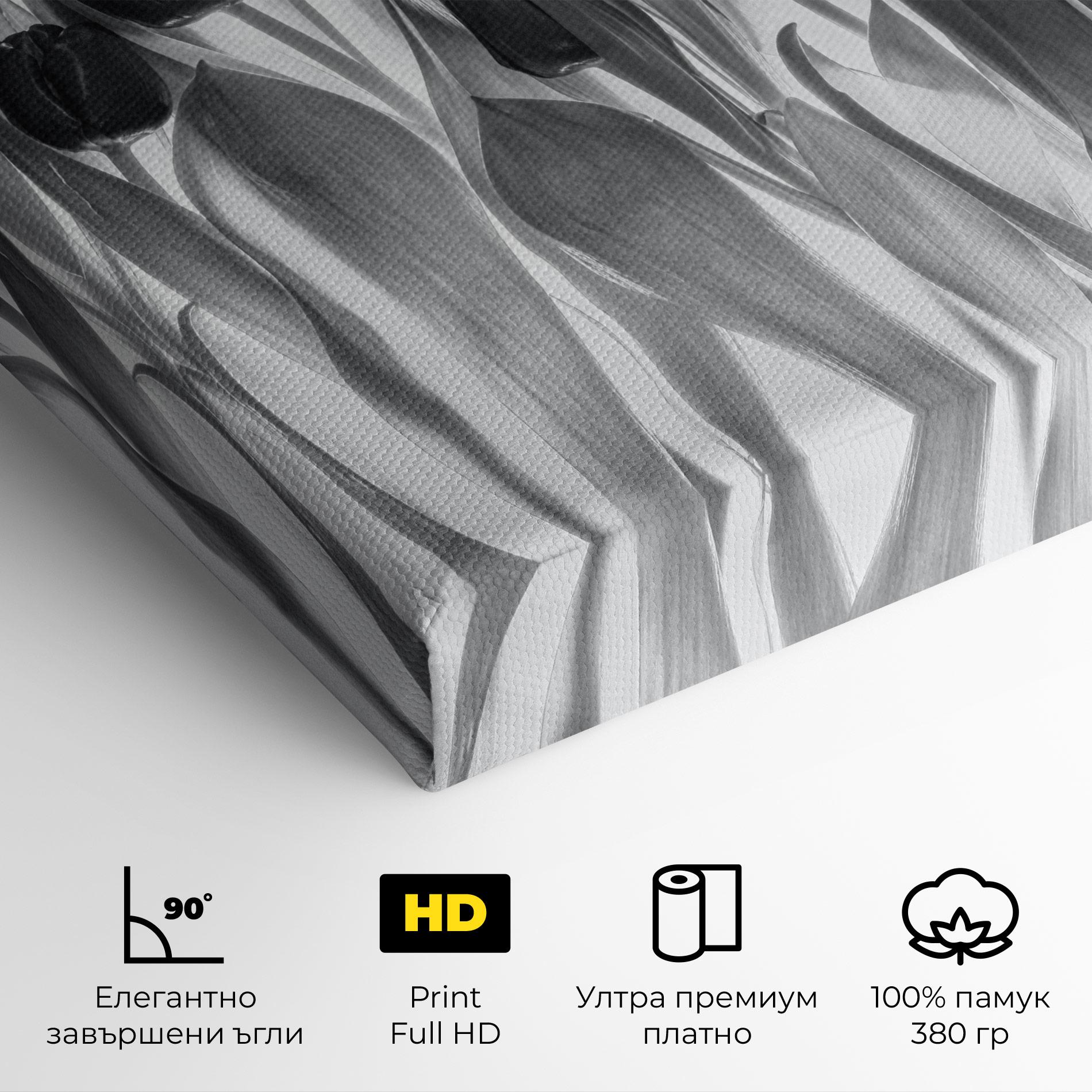 Картина на платно Grey Tulips mockup 4