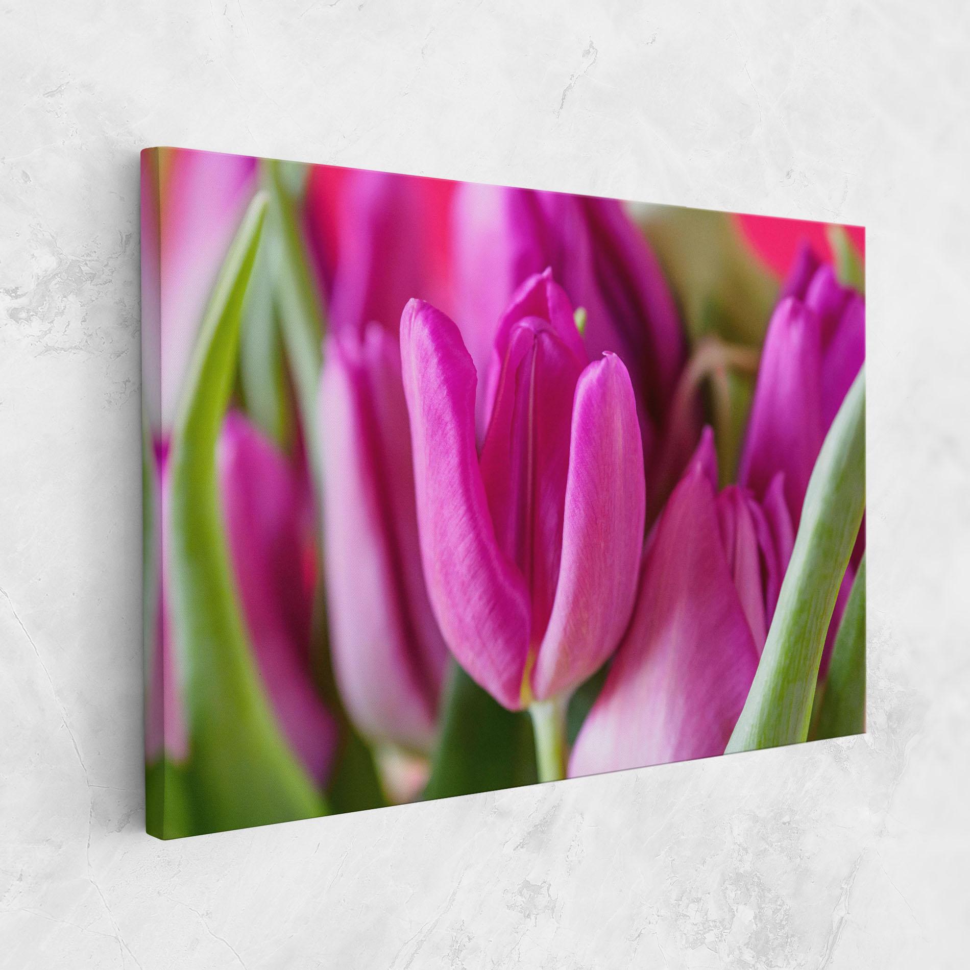 Картина на платно Purple Tulip Close Up mockup 1
