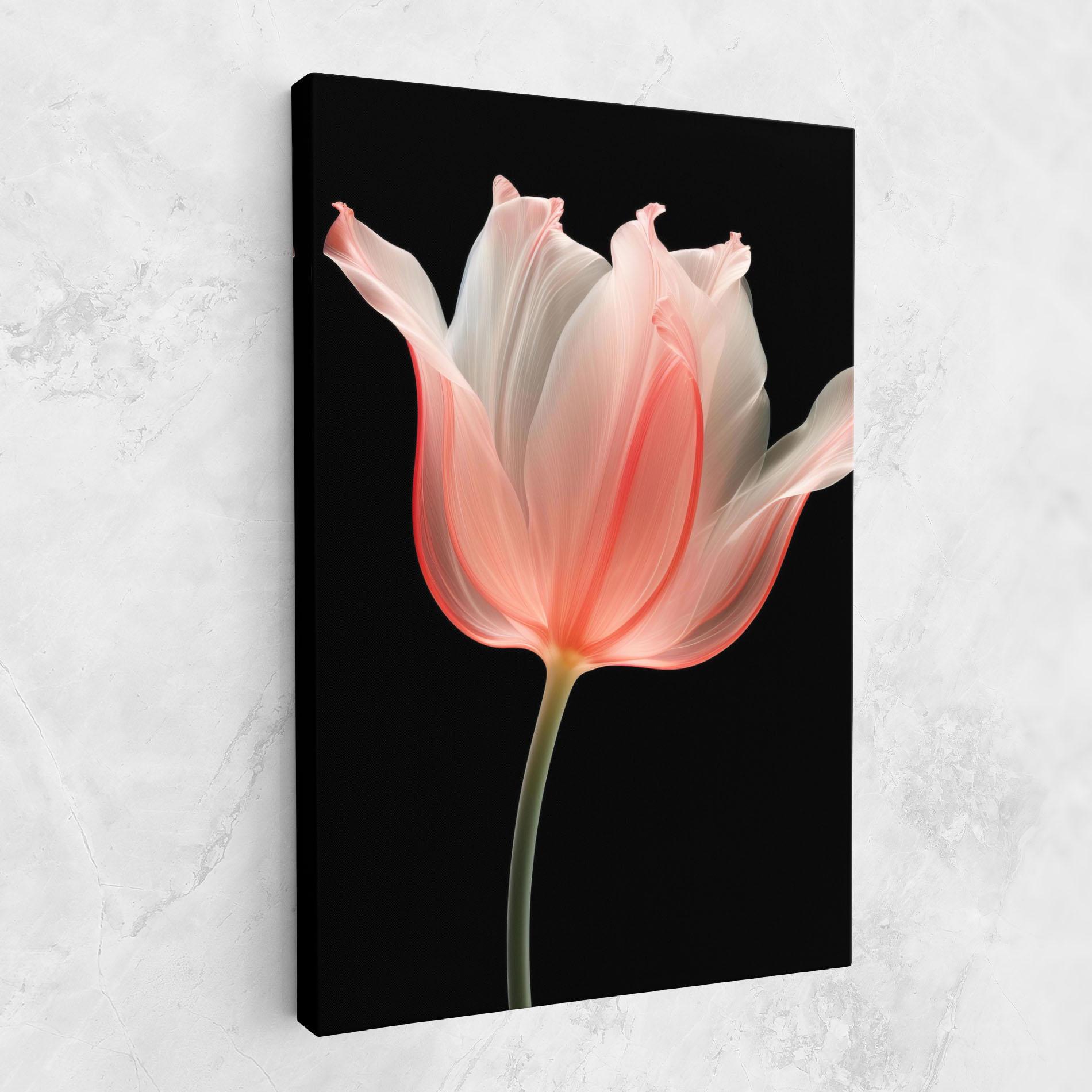 Картина на платно Pastel Pink Tulip mockup 1