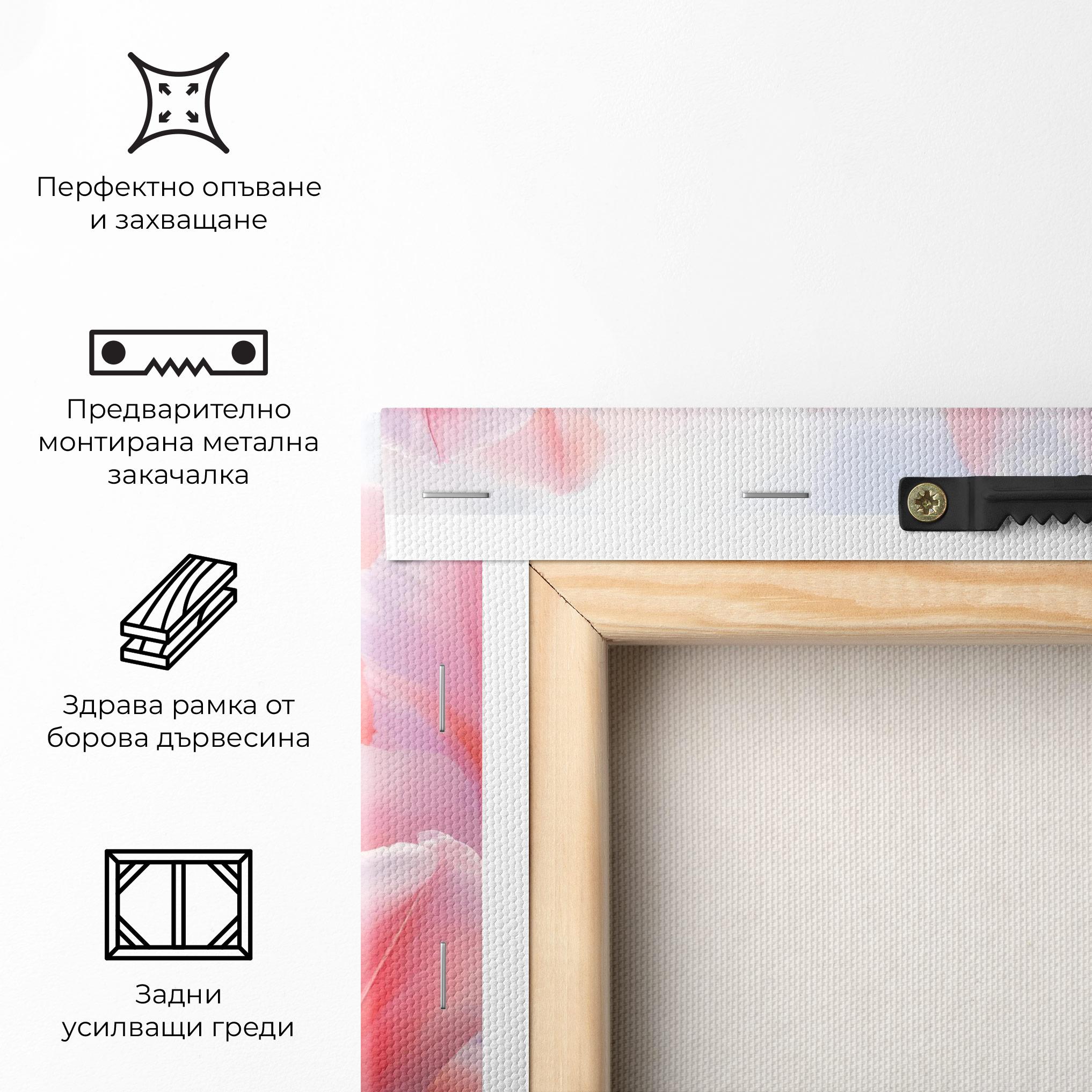 Картина на платно Dreamy Pink Tulips mockup 5